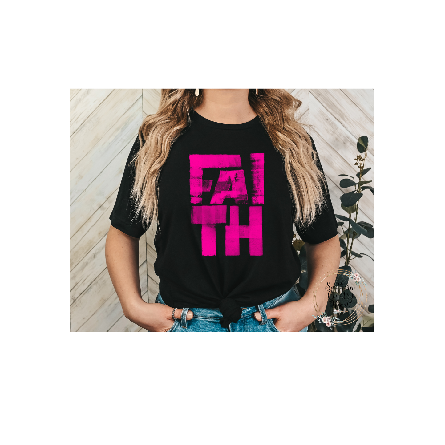 Neon Pink Faith Tee-Shirt