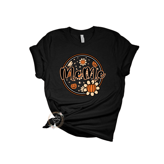 Pumpkin Circle MeMe Tee-Shirt