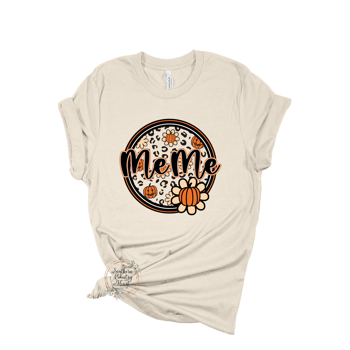 Pumpkin Circle MeMe Tee-Shirt