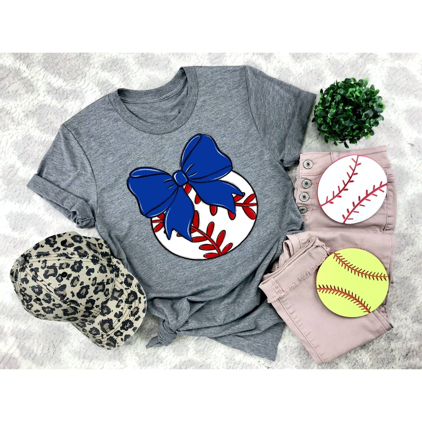 Bows and Baseball Tee-Shirt