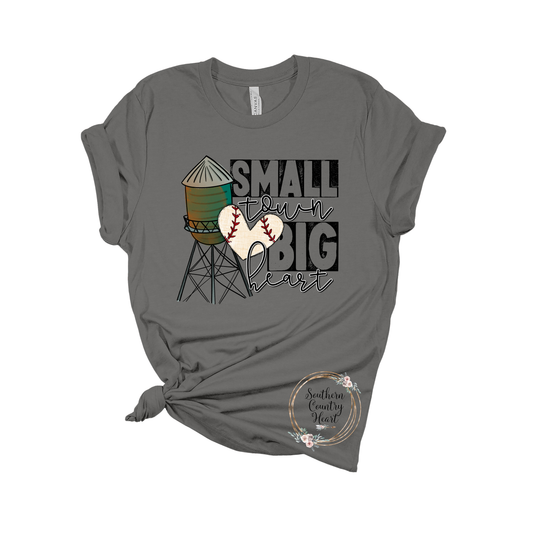 Small Town Big Heart Baseball Tee-Shirt