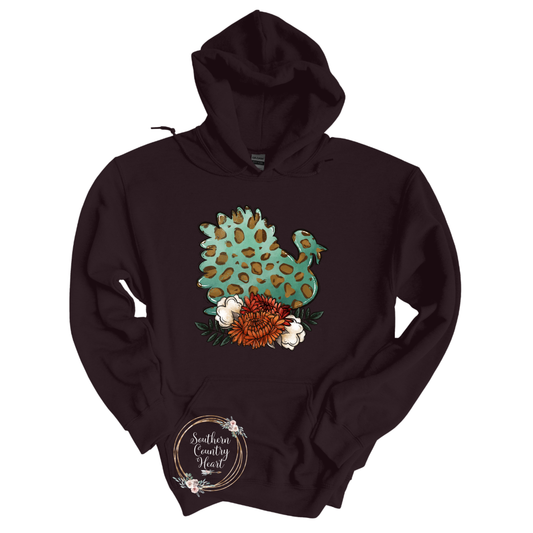 Turkey With Flowers Hoodie