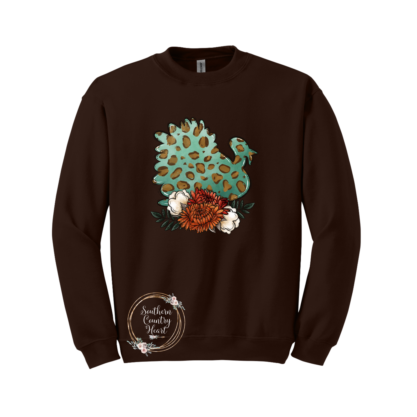 Turkey With Flowers Sweatshirt