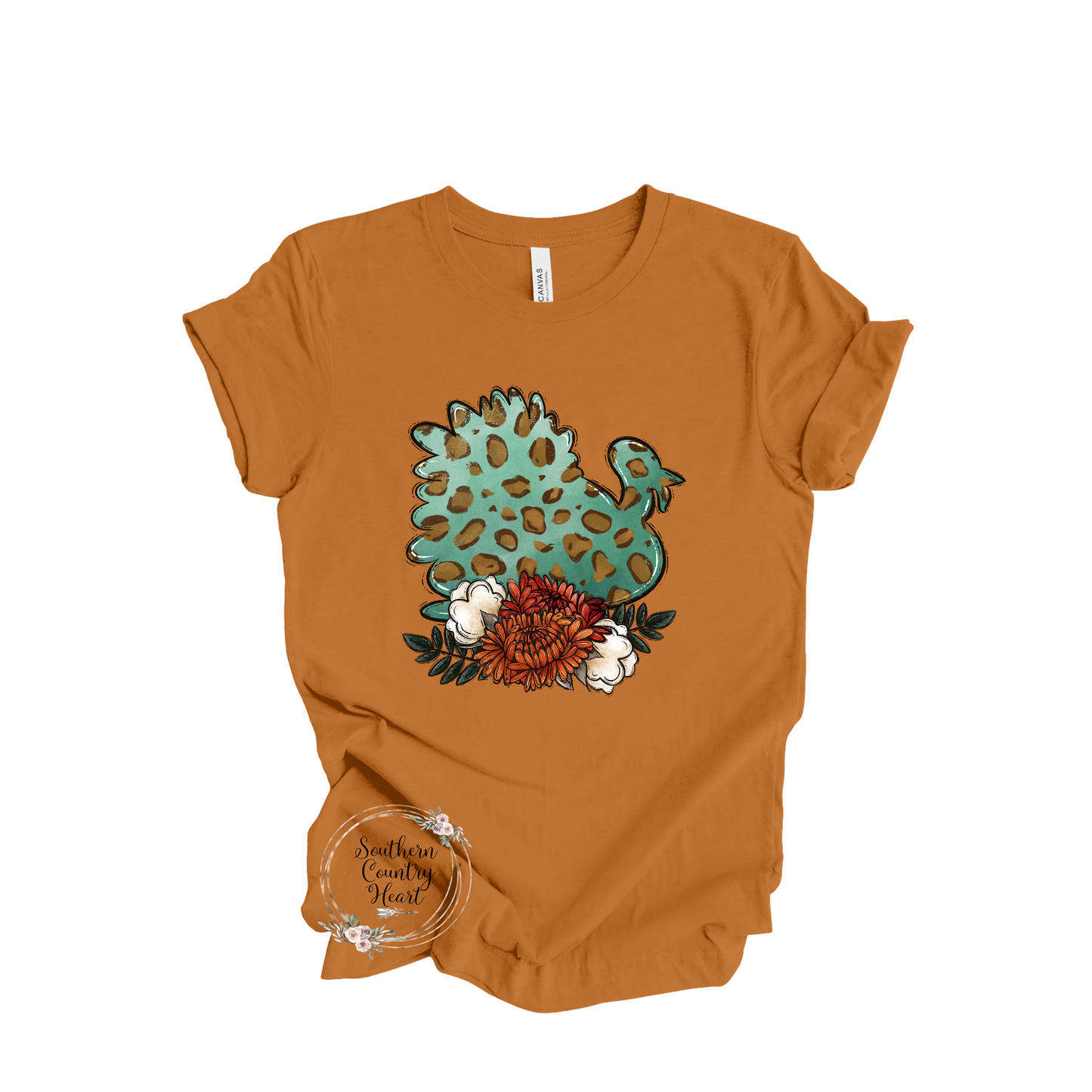 Turkey with Flowers Tee-Shirt