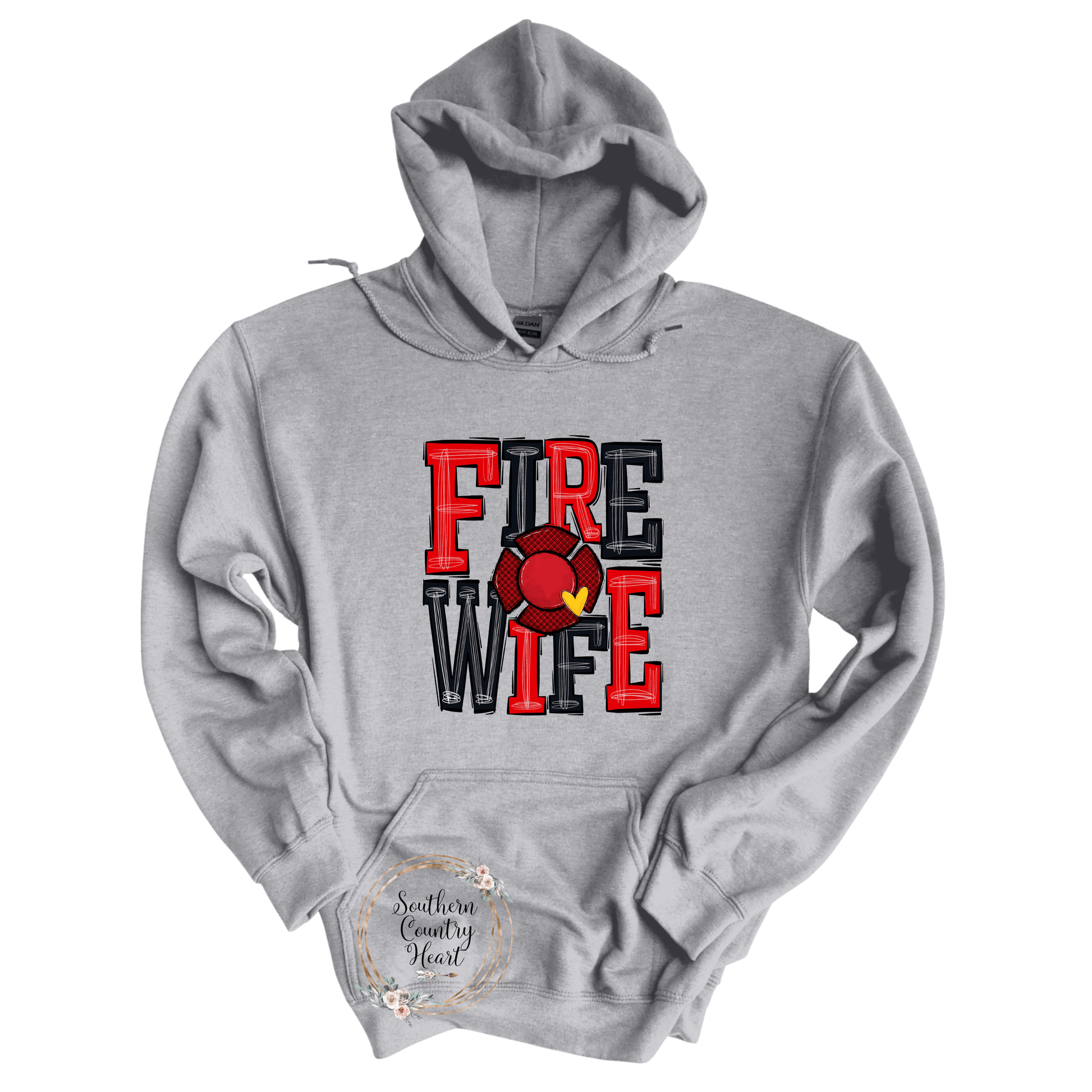 Fire Wife Hoodie - southerncountryheart.com