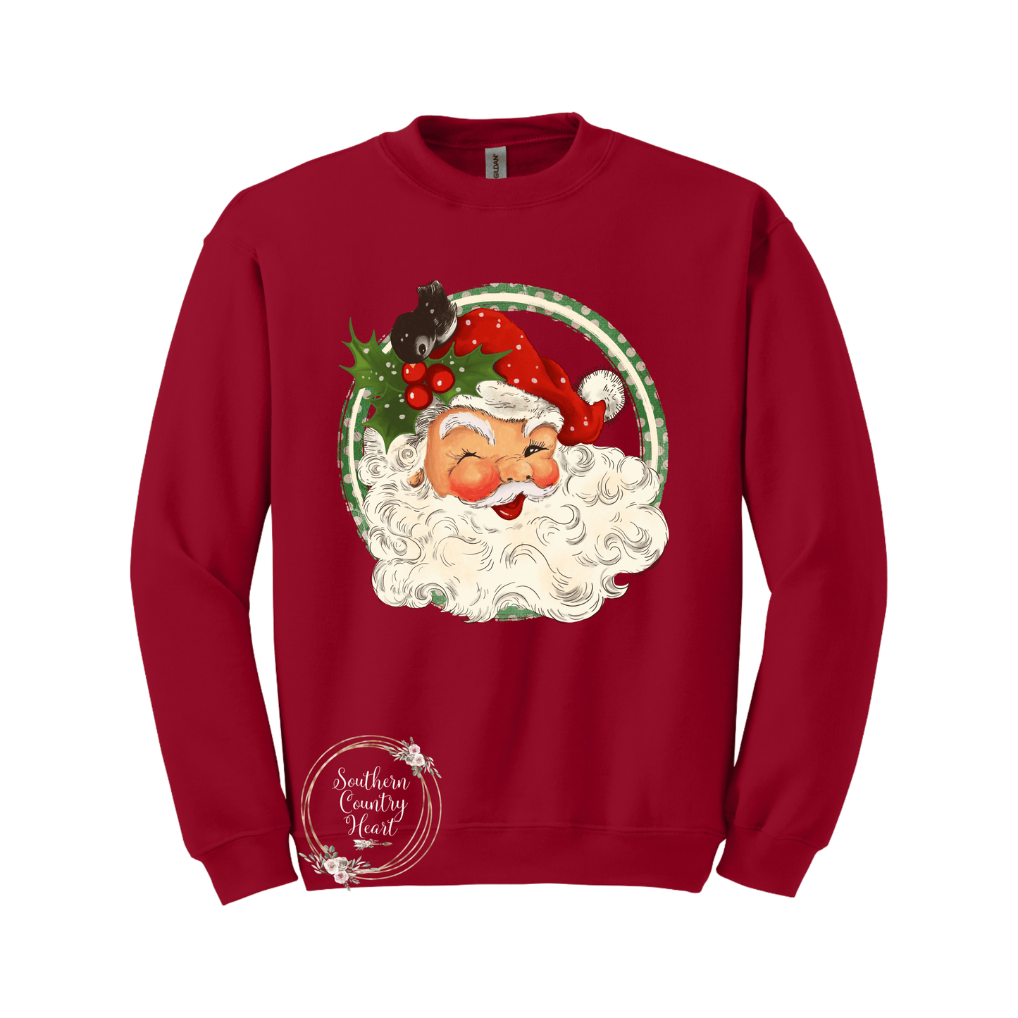 Vintage Santa Sweatshirt - southerncountryheart.com