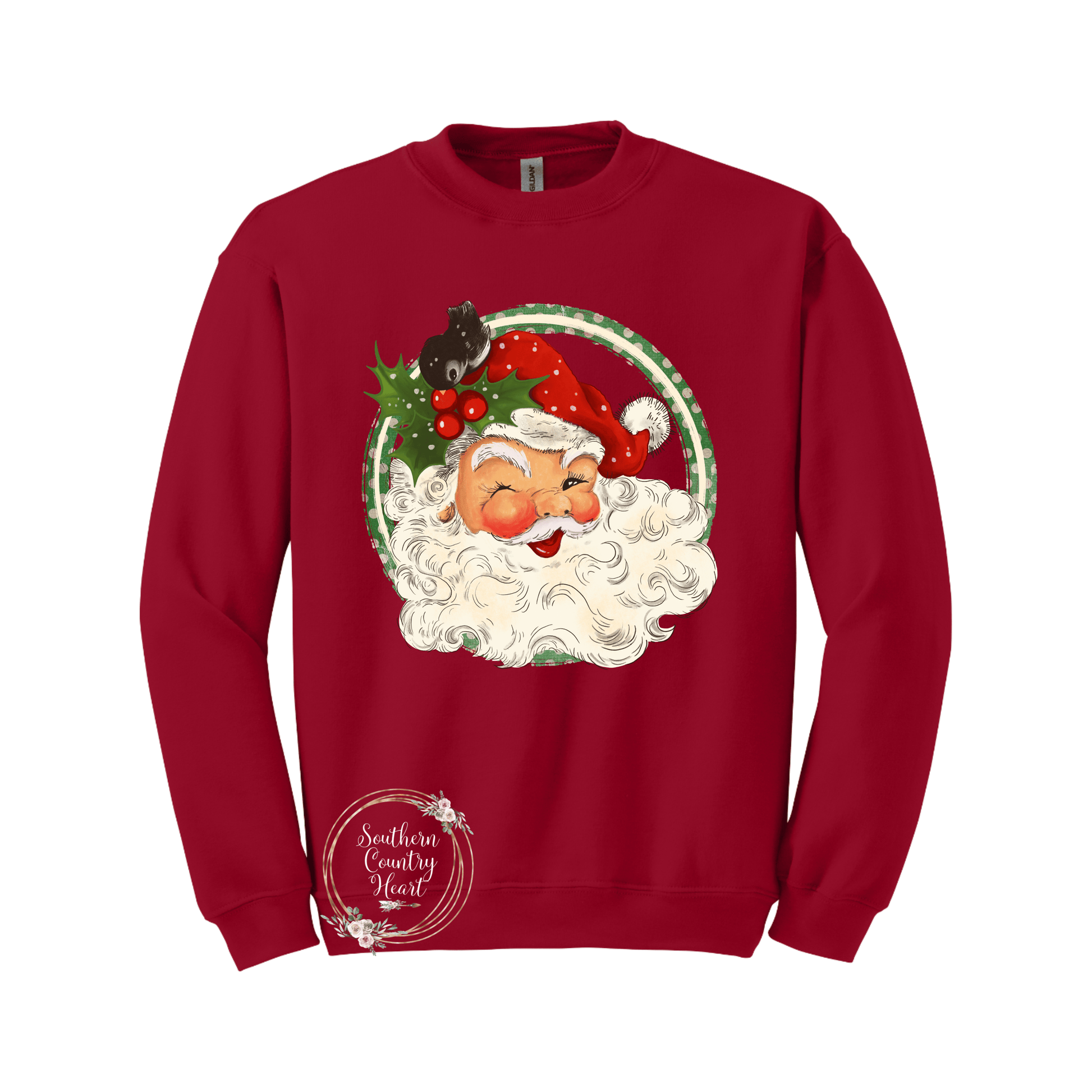 Vintage Santa Sweatshirt - southerncountryheart.com