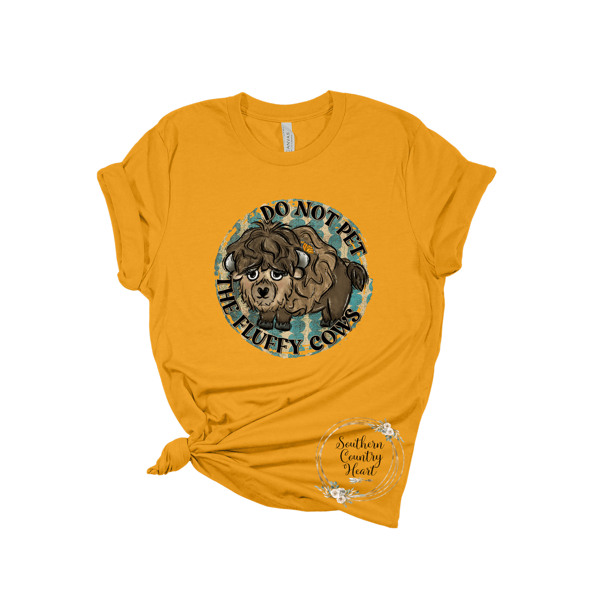Do Not Pet the Fluffy Cow Tee - Shirt - southerncountryheart.com