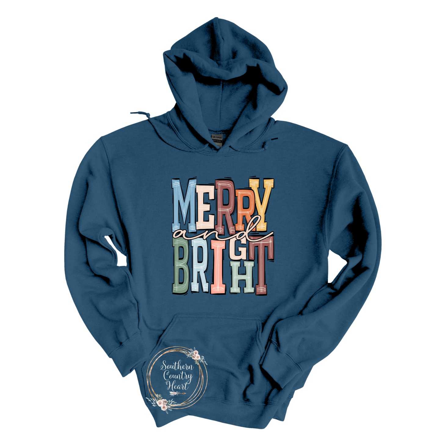 Boho Merry & Bright Hoodie - southerncountryheart.com