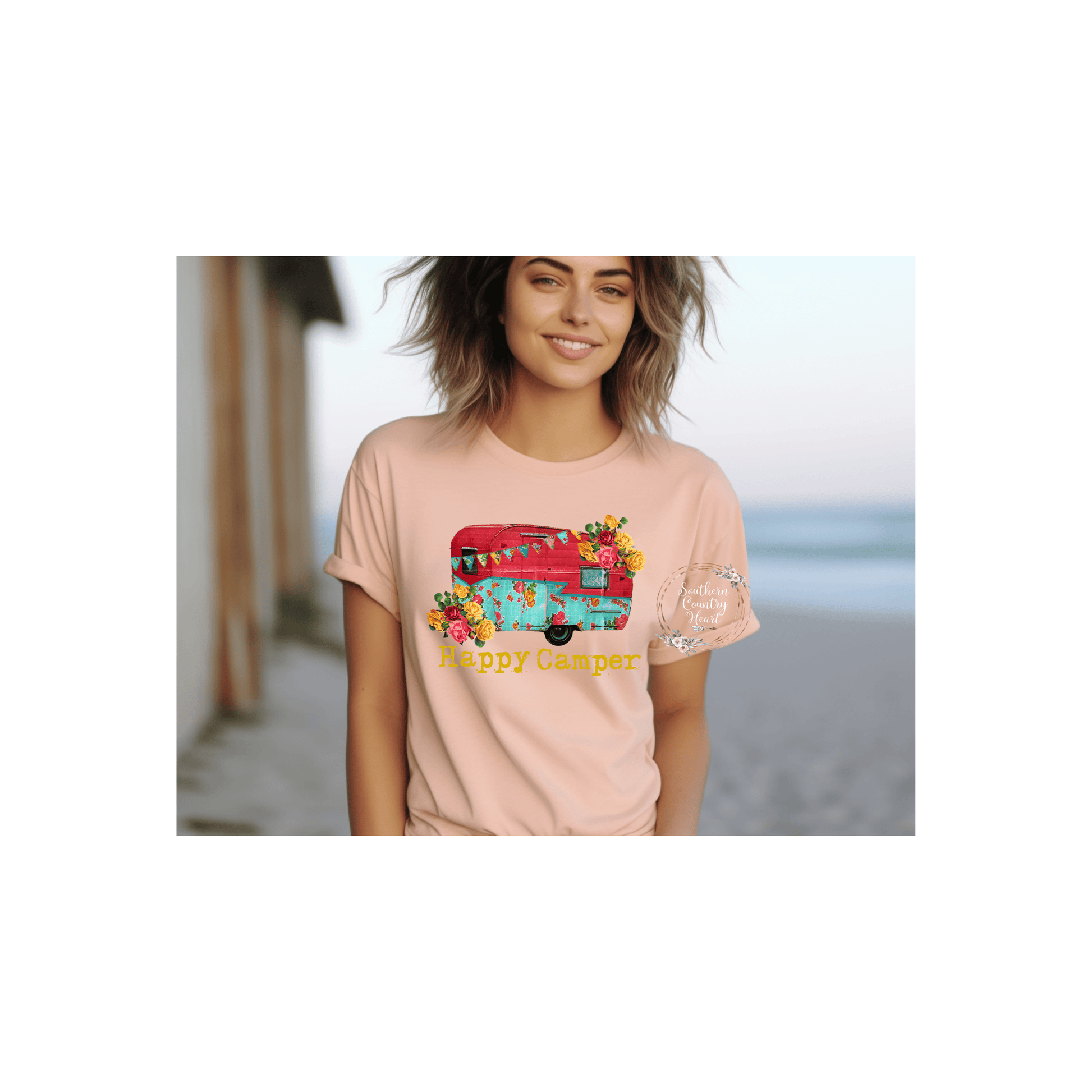 Happy Camper Tee - Shirt - southerncountryheart.com