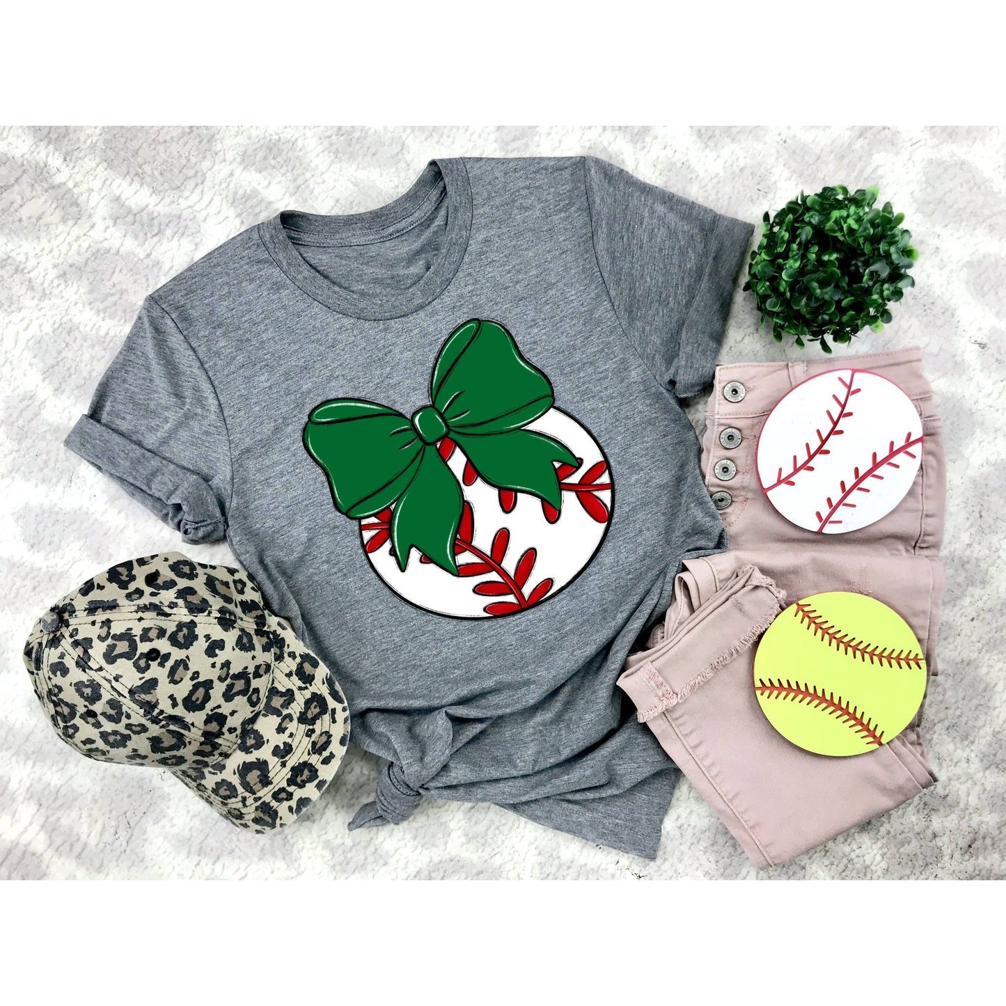 Bows and Baseball Tee - Shirt - southerncountryheart.com