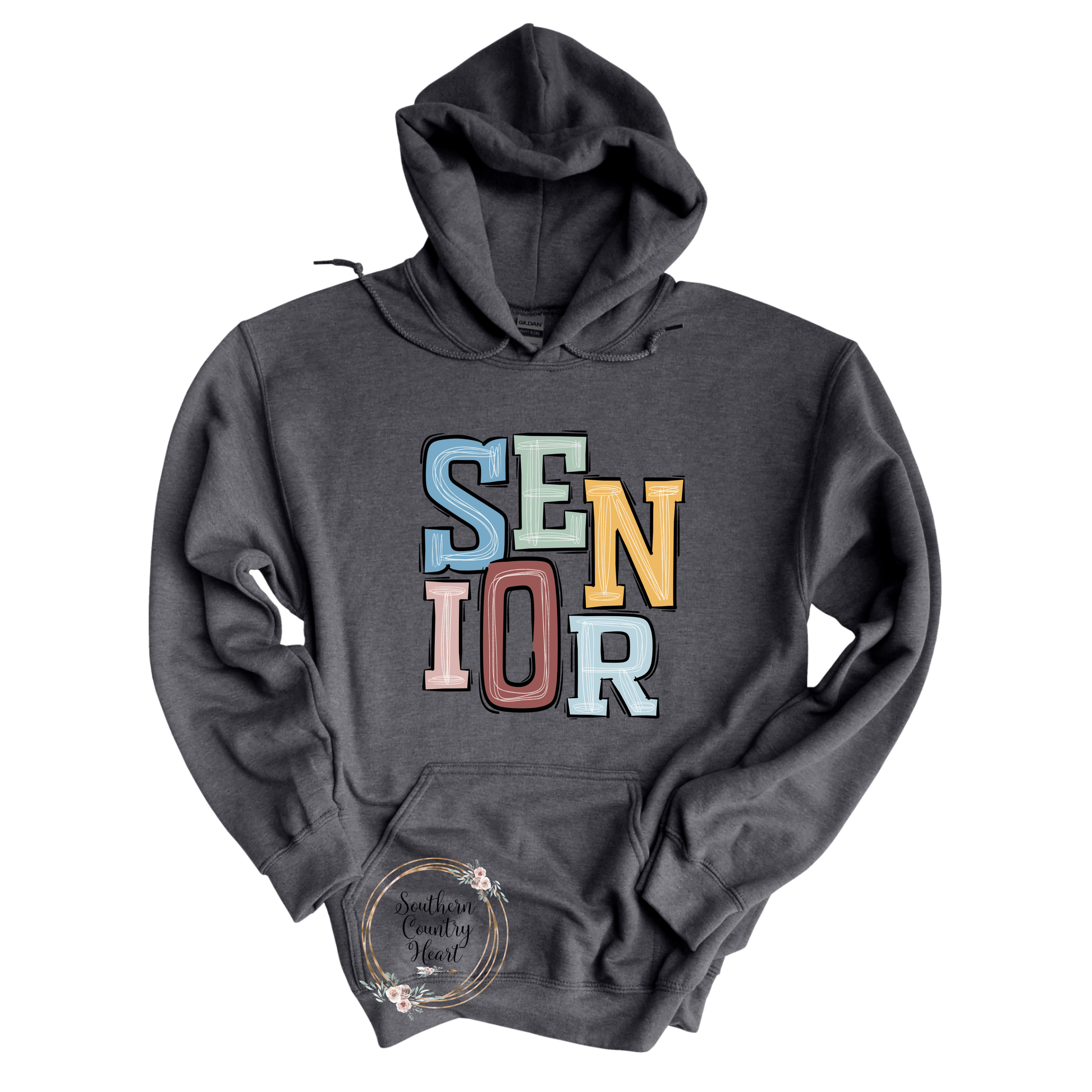Boho Senior Hoodie - southerncountryheart.com