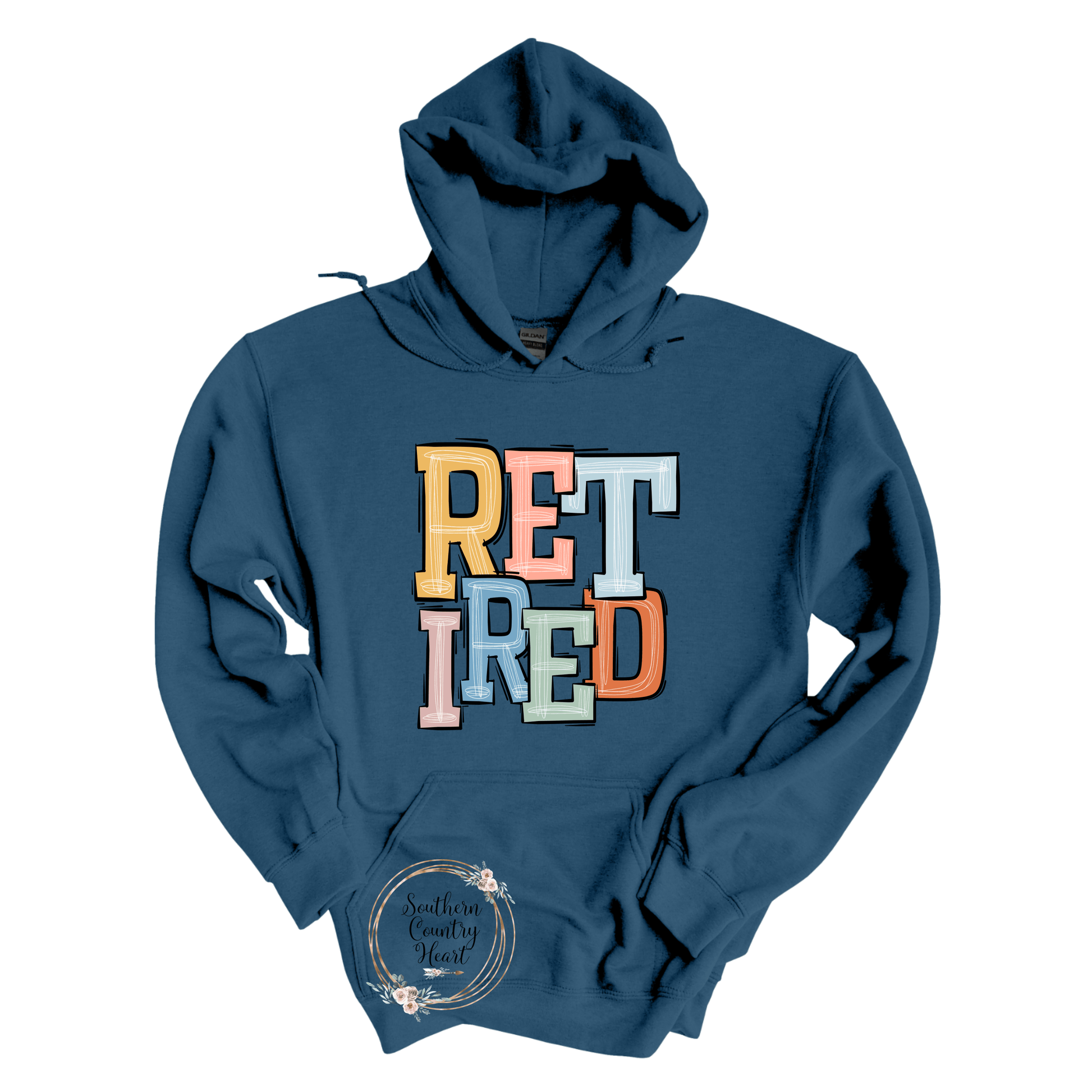 Boho Retired Hoodie - southerncountryheart.com