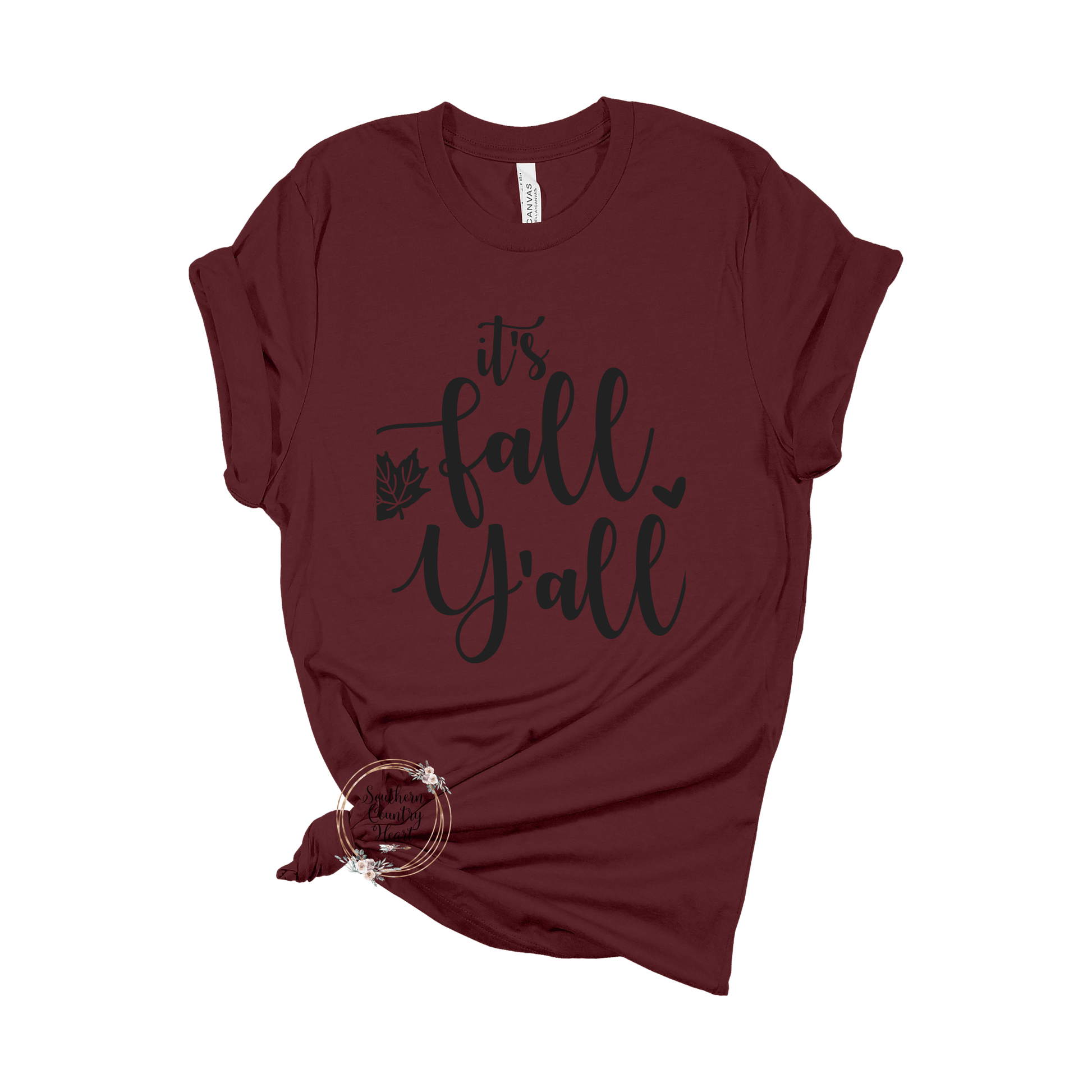 It's Fall Y'all Tee - Shirt - southerncountryheart.com