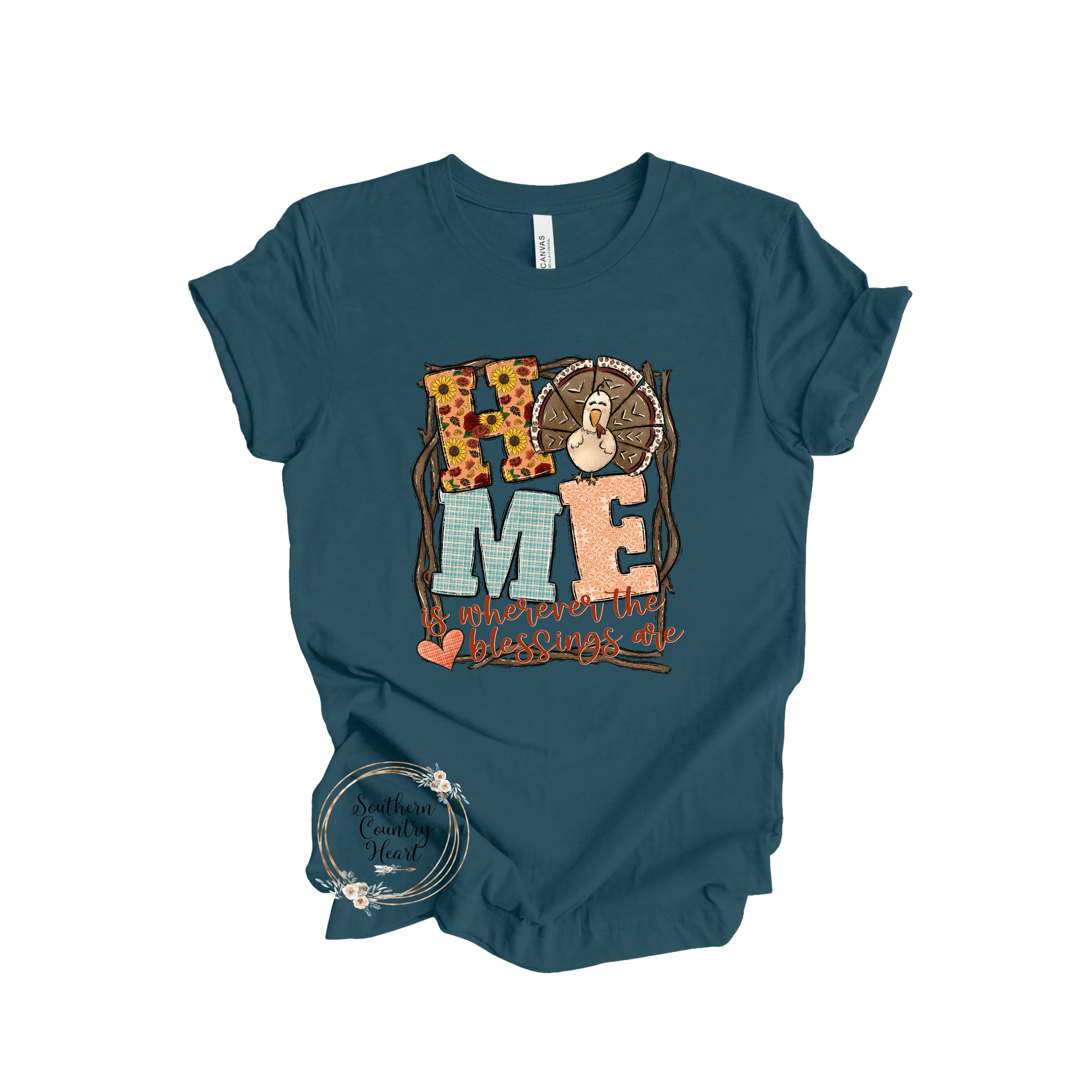 Home is Where the Blessings are Tee - Shirt - southerncountryheart.com