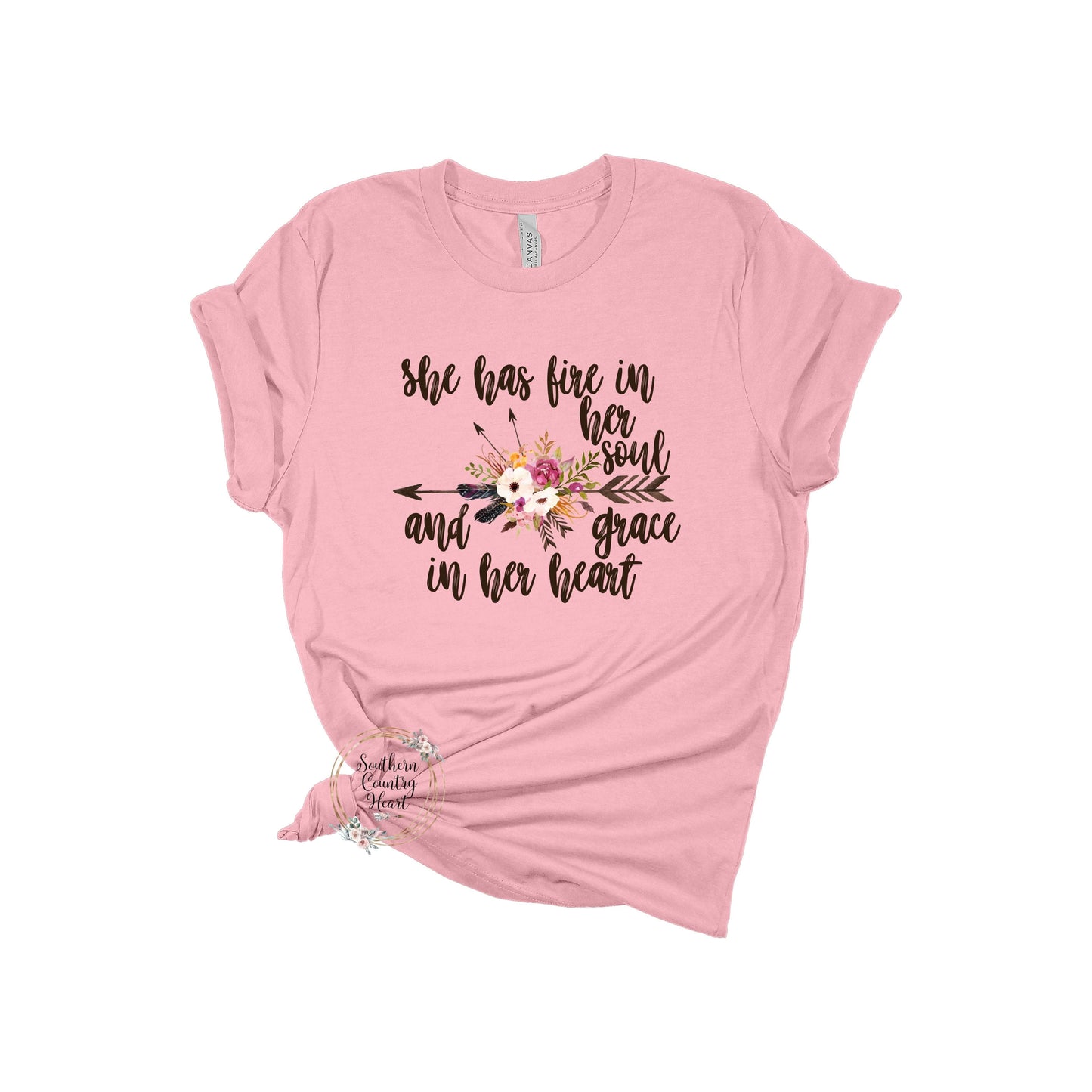 She Has Fire in Her Soul Tee - Shirt - southerncountryheart.com