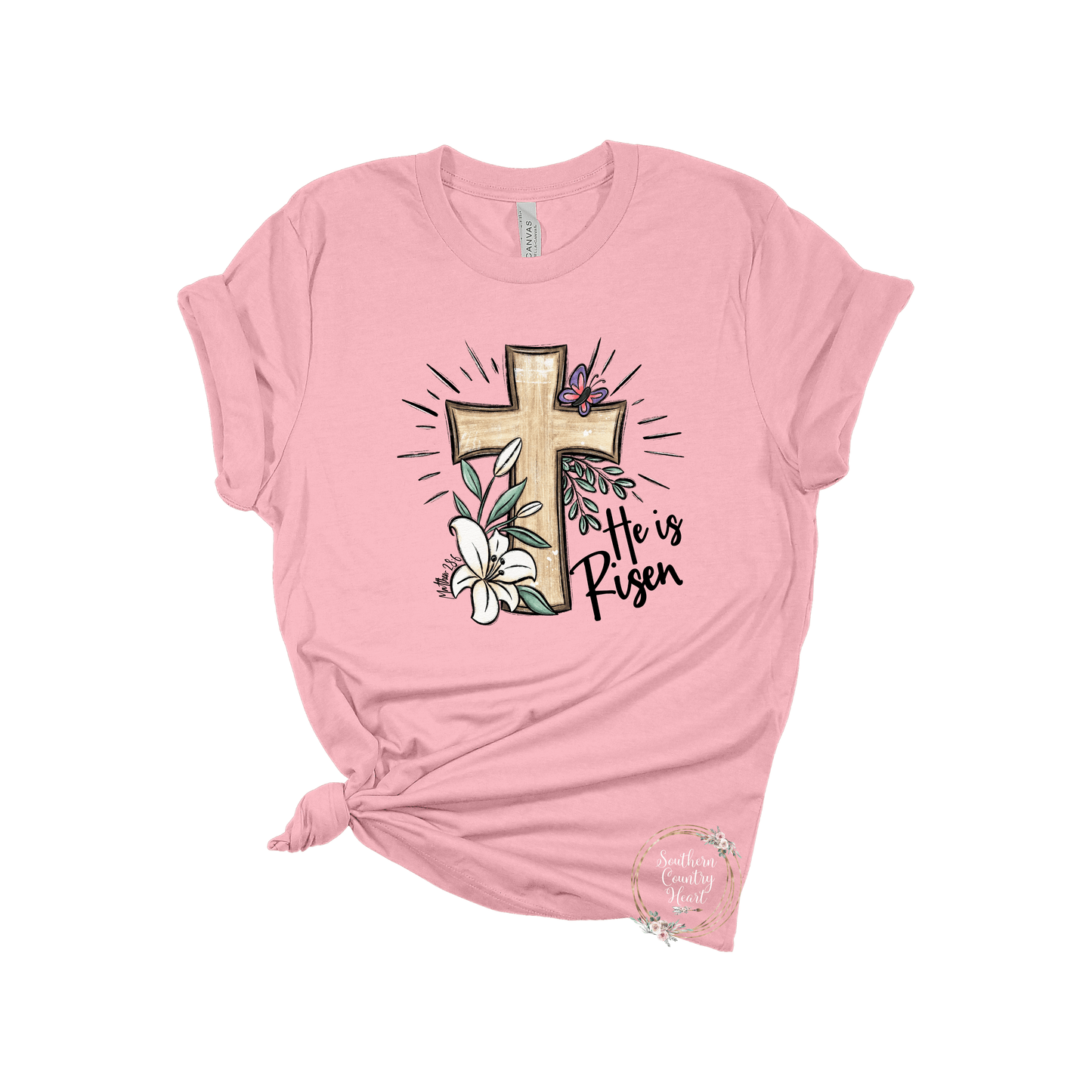 He Is Risen Tee - Shirt - southerncountryheart.com