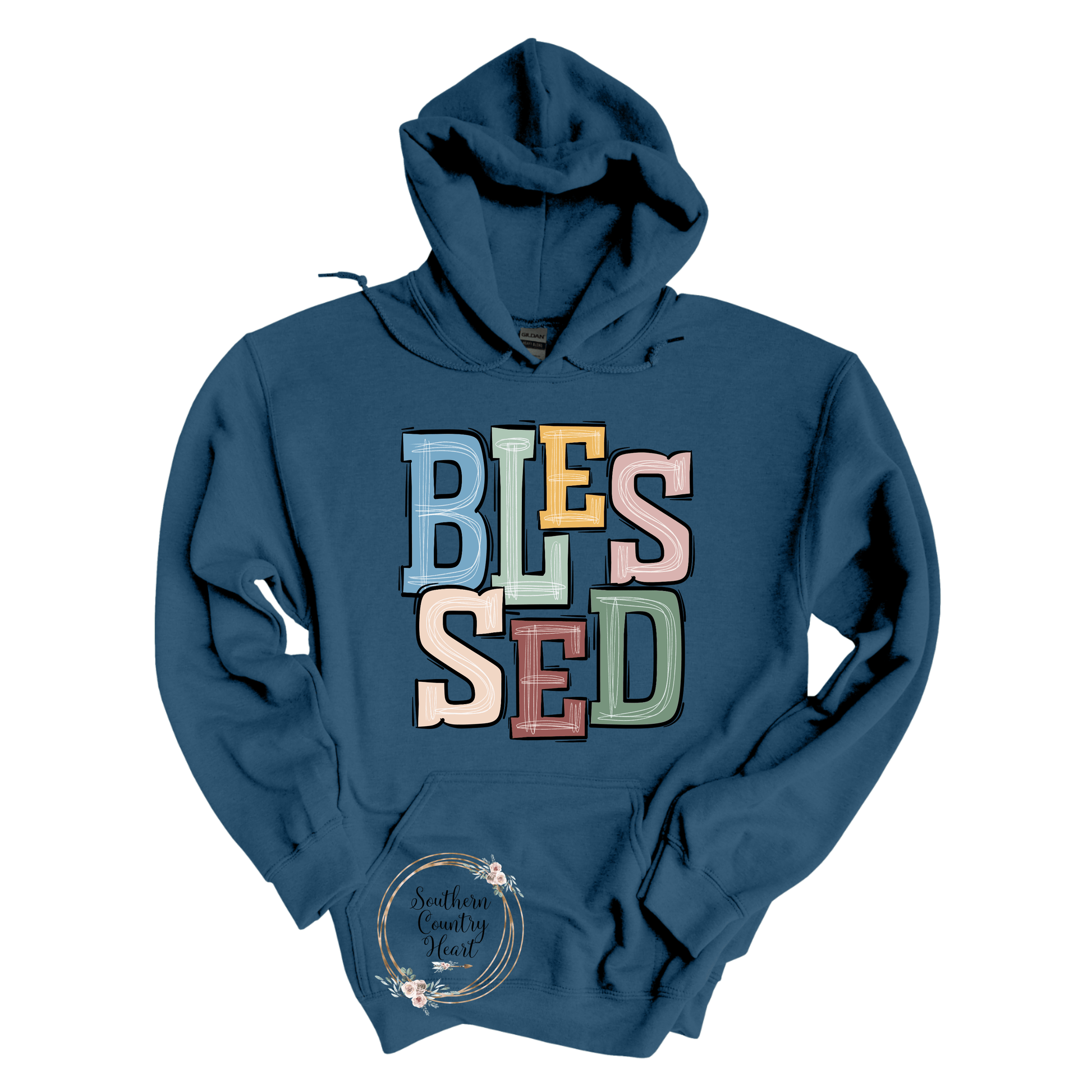 Boho Blessed Hoodie - southerncountryheart.com