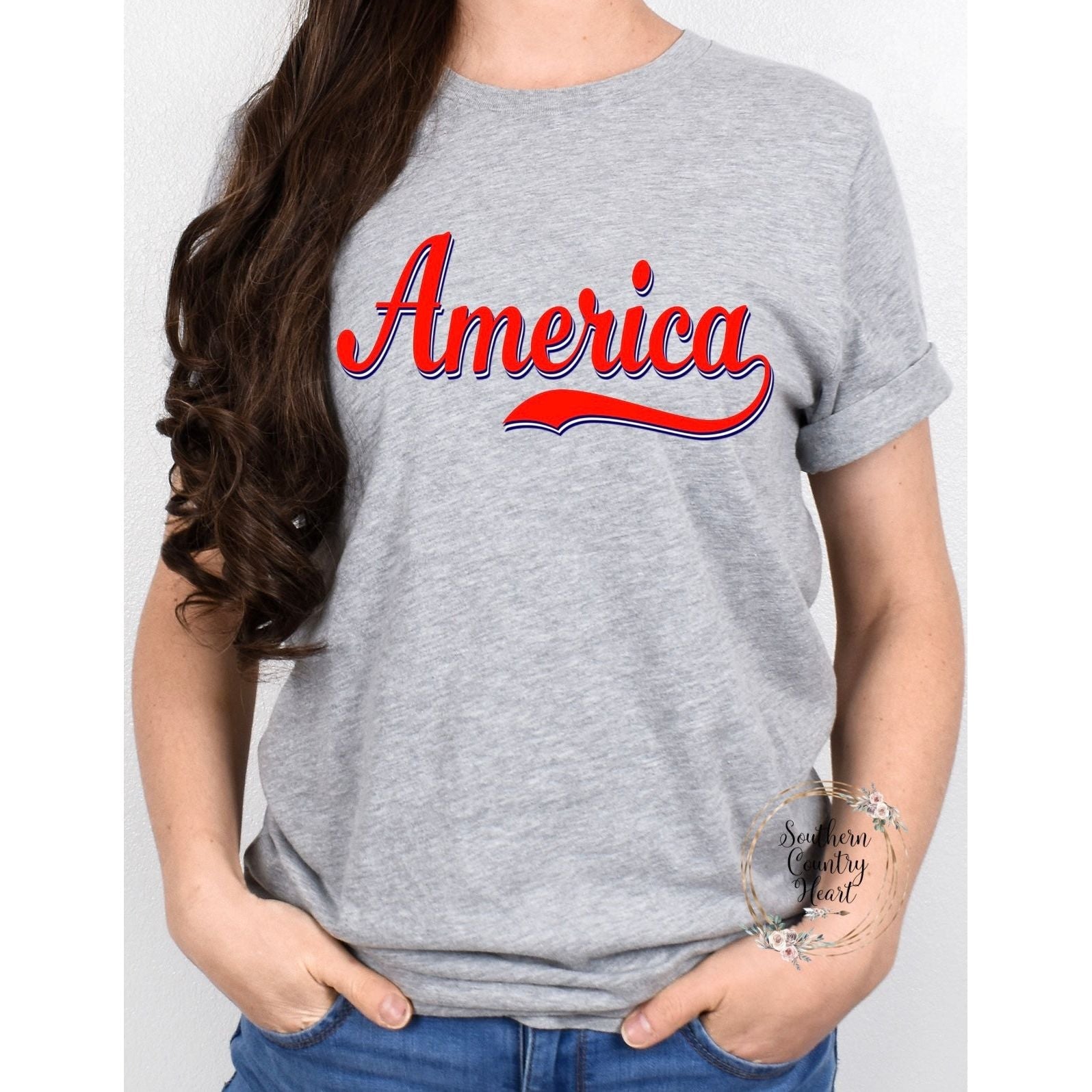 America Tee - Shirt - southerncountryheart.com