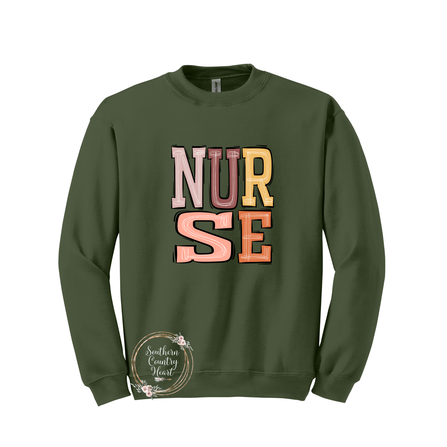 Boho Nurse Sweatshirt - southerncountryheart.com