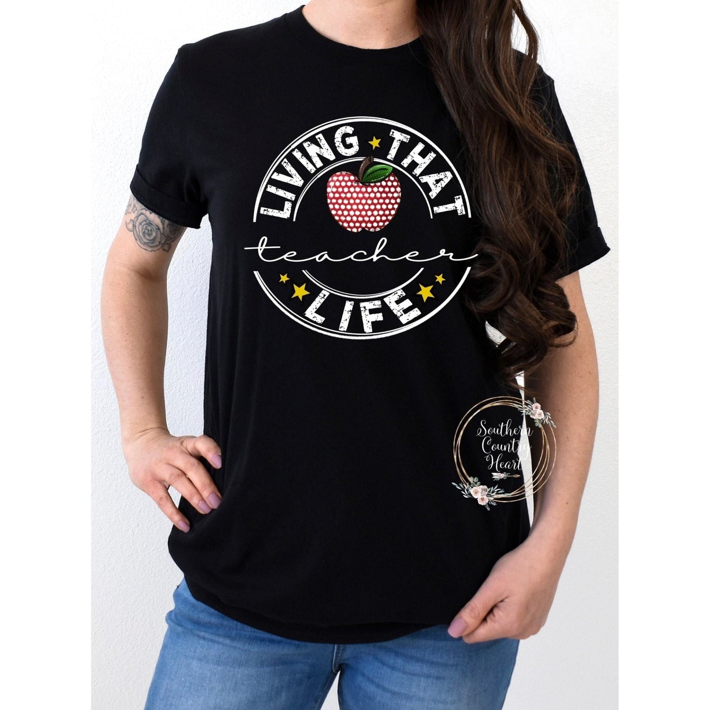 Living that Teacher Life Tee - Shirt - southerncountryheart.com