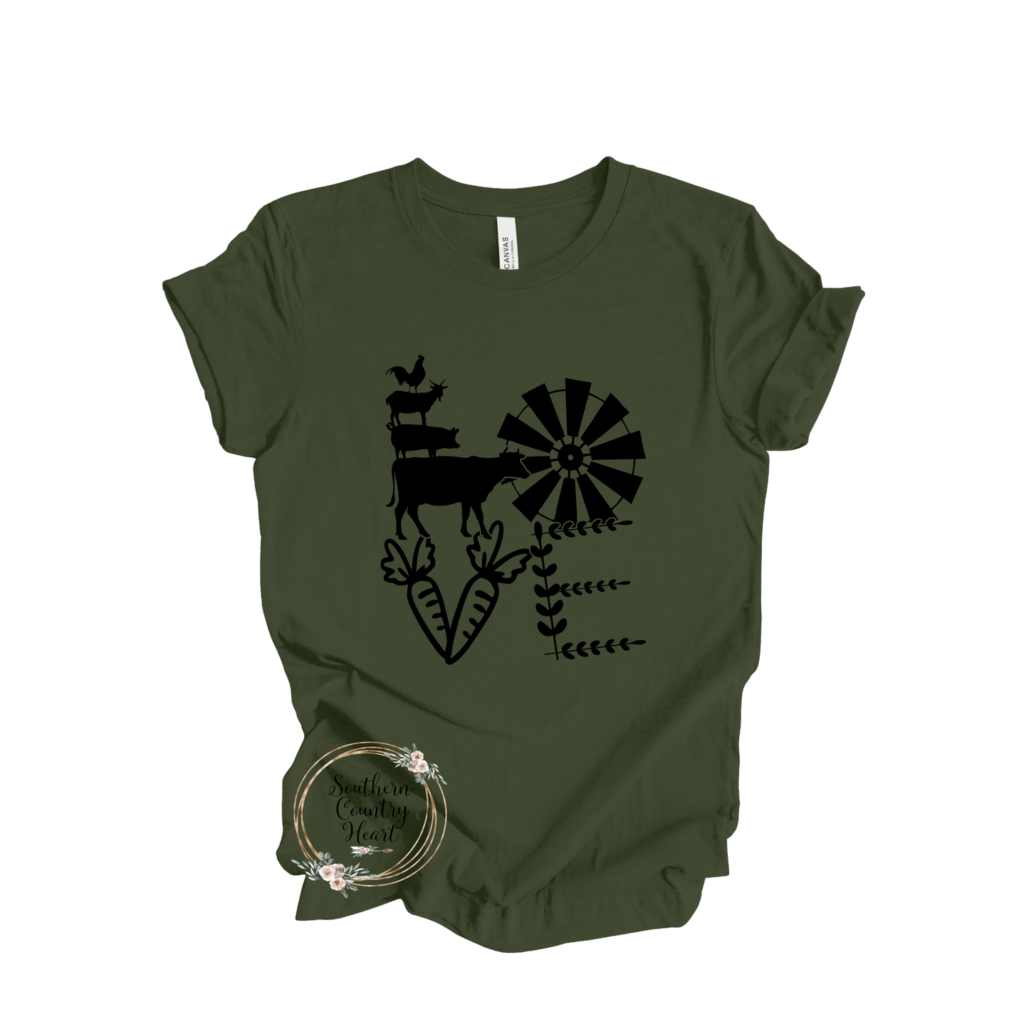 Love Farmhouse Tee - Shirt - southerncountryheart.com