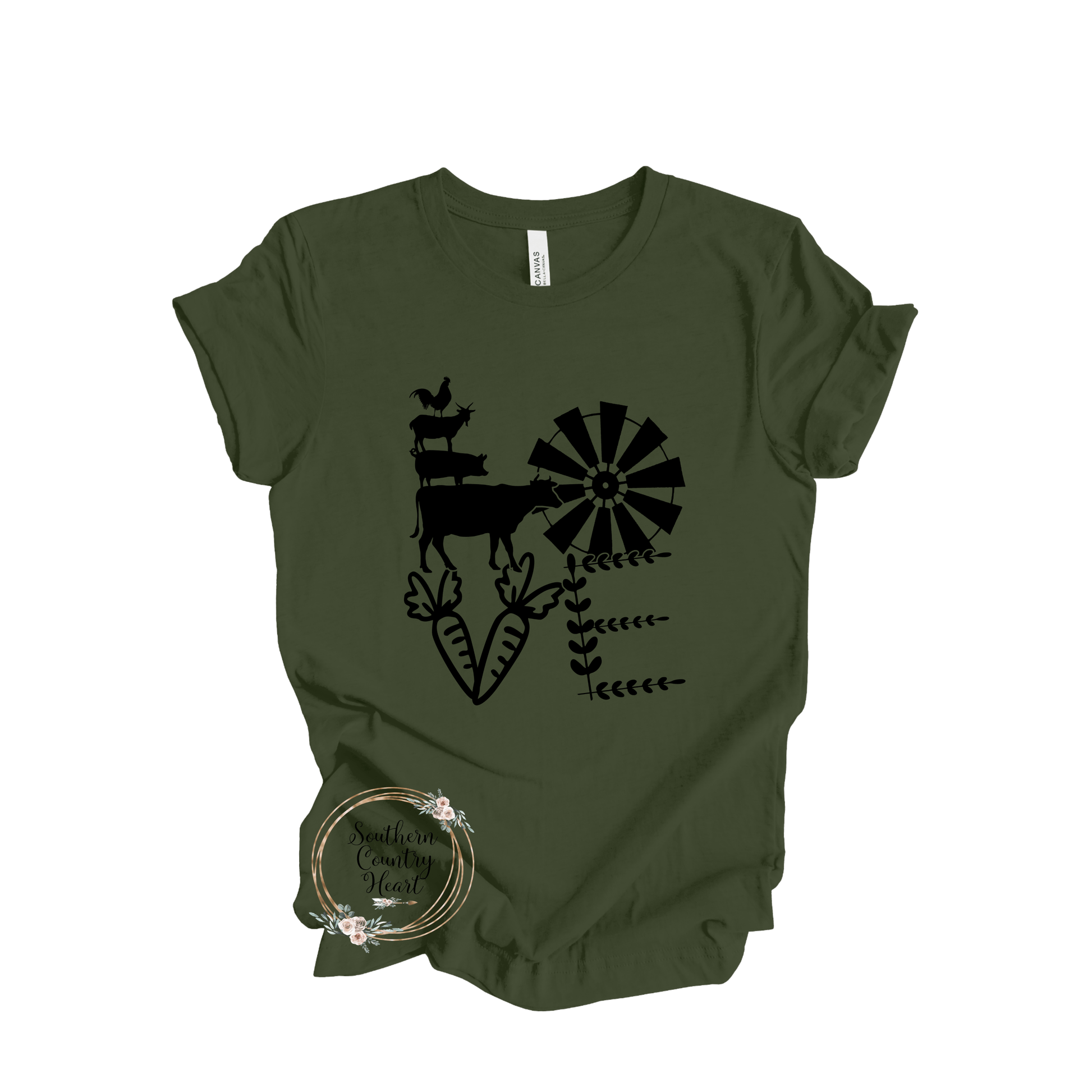 Love Farmhouse Tee - Shirt - southerncountryheart.com