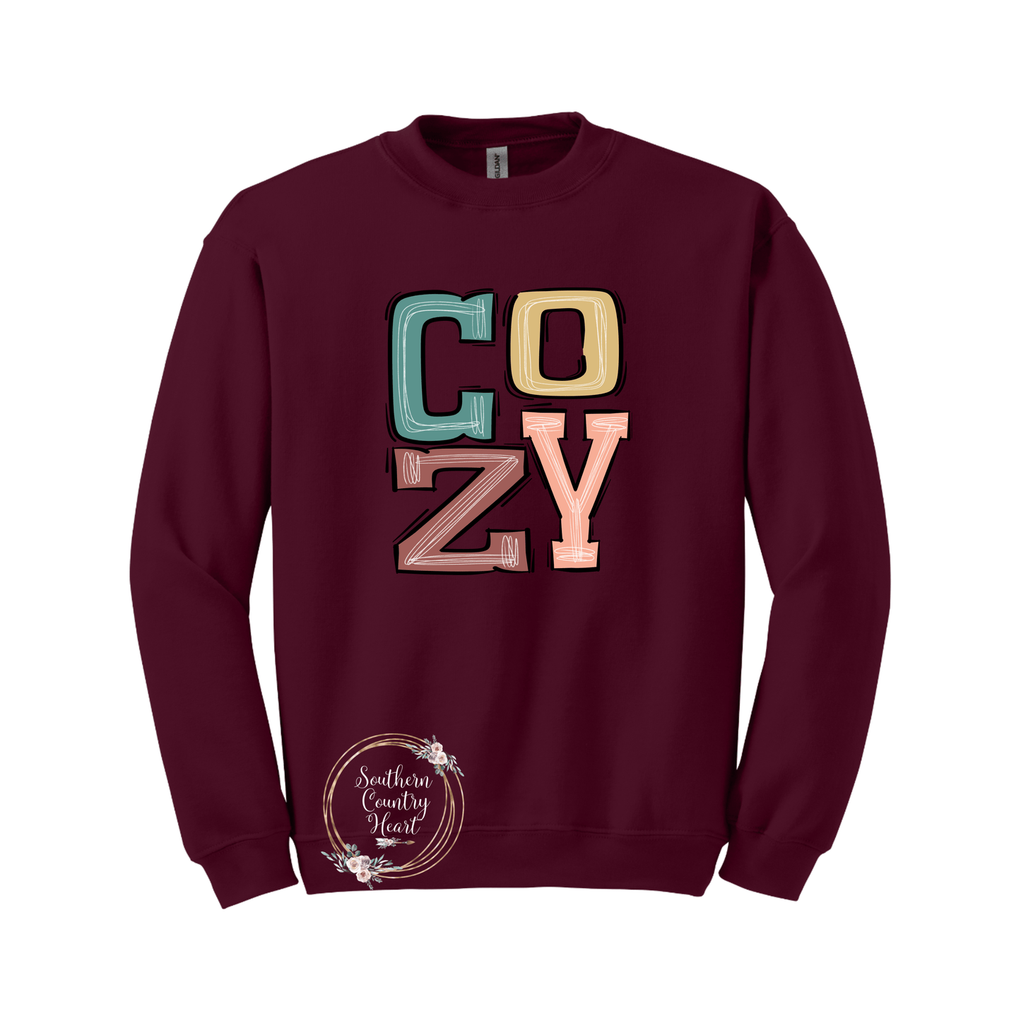 Boho Cozy Sweatshirt - southerncountryheart.com