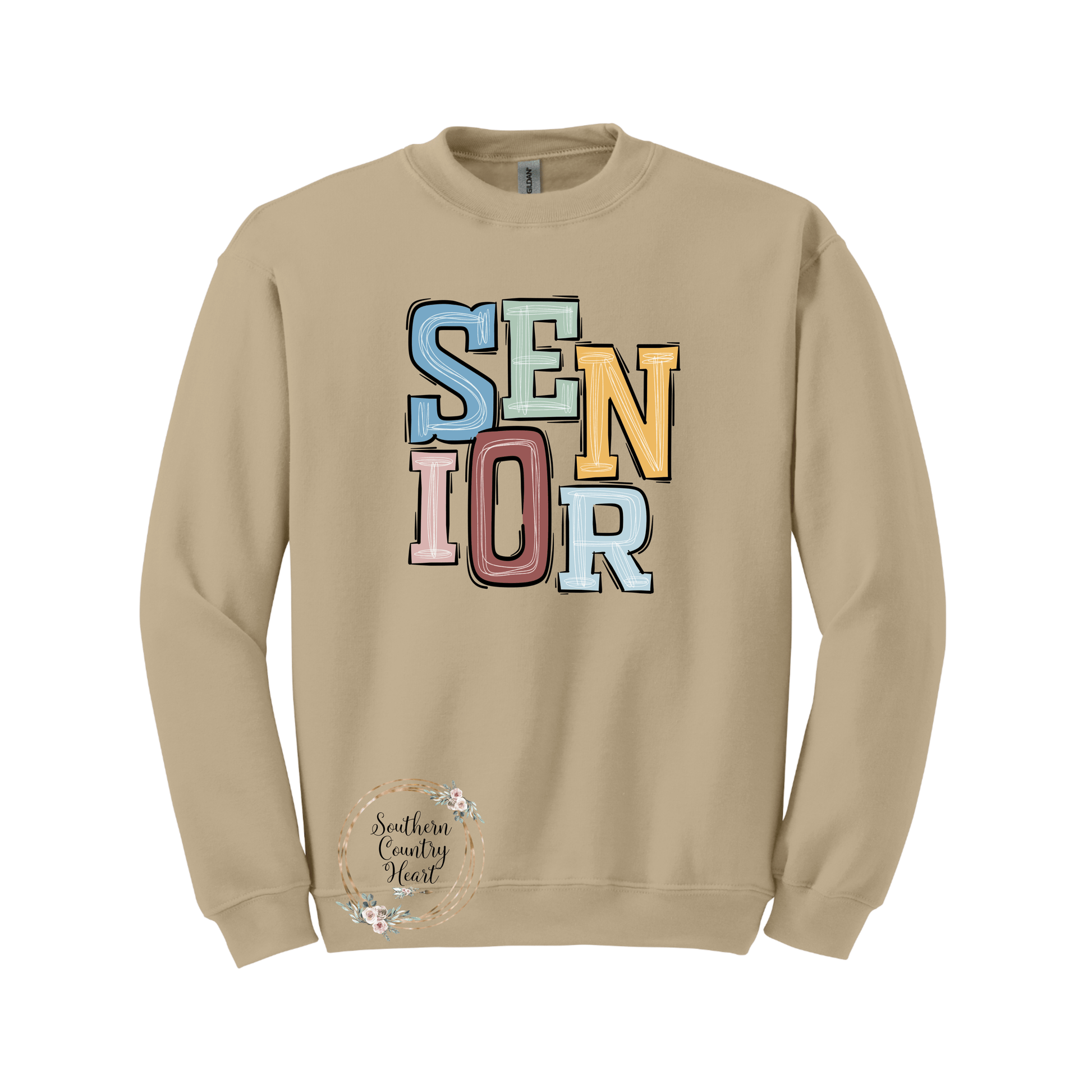 Boho Senior Sweatshirt - southerncountryheart.com