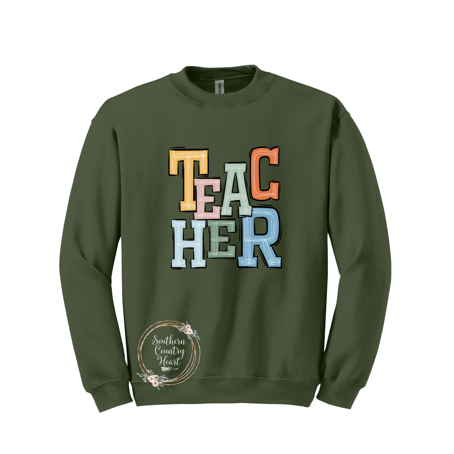 Boho Teacher Sweatshirt - southerncountryheart.com