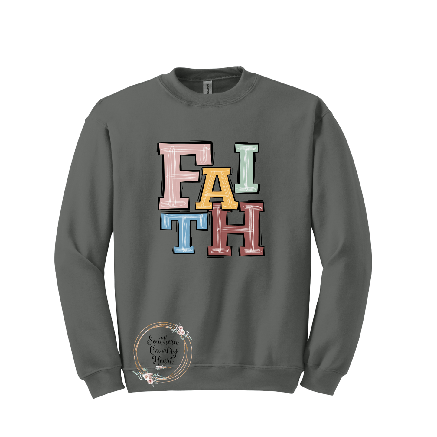 Boho Faith Sweatshirt - southerncountryheart.com