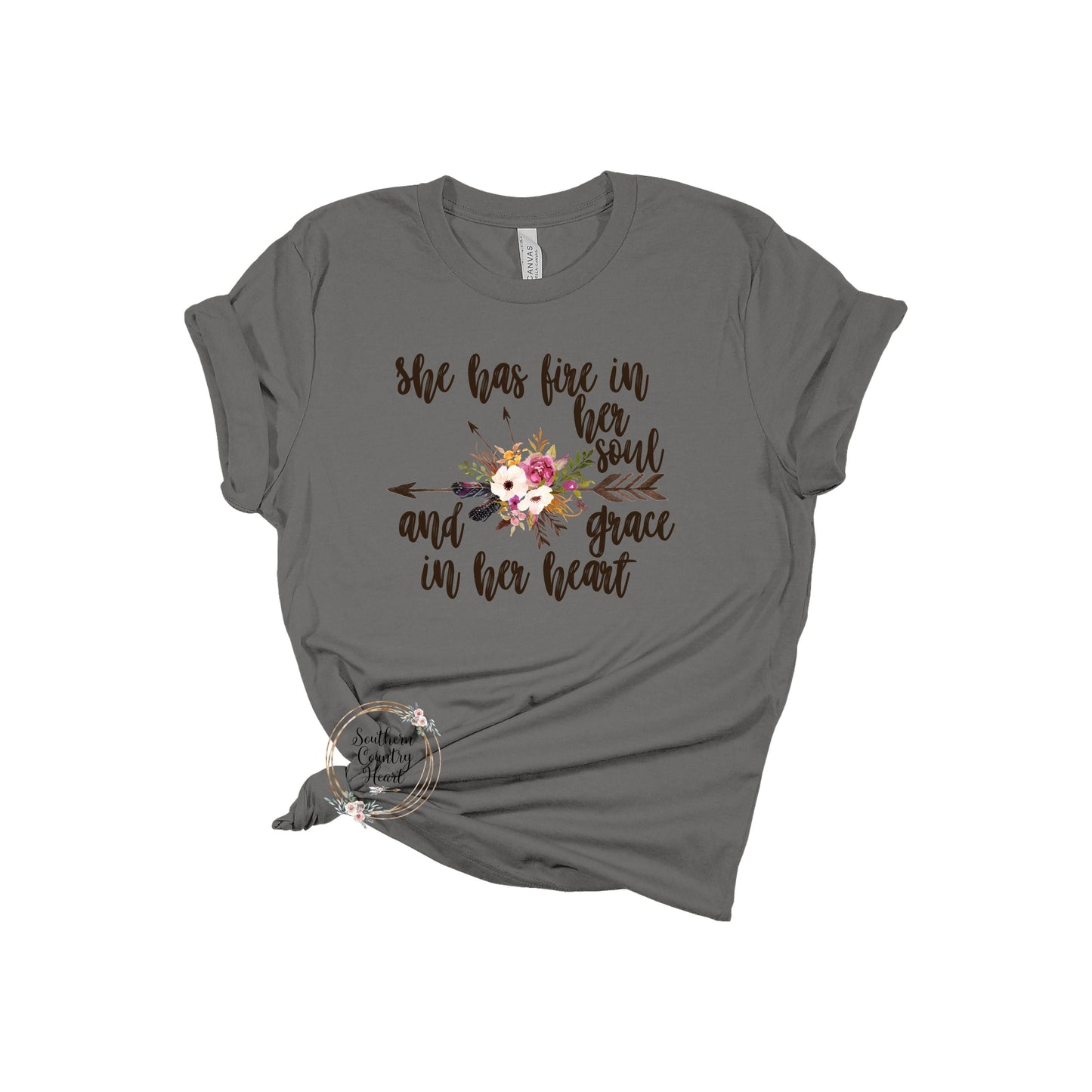 She Has Fire in Her Soul Tee - Shirt - southerncountryheart.com