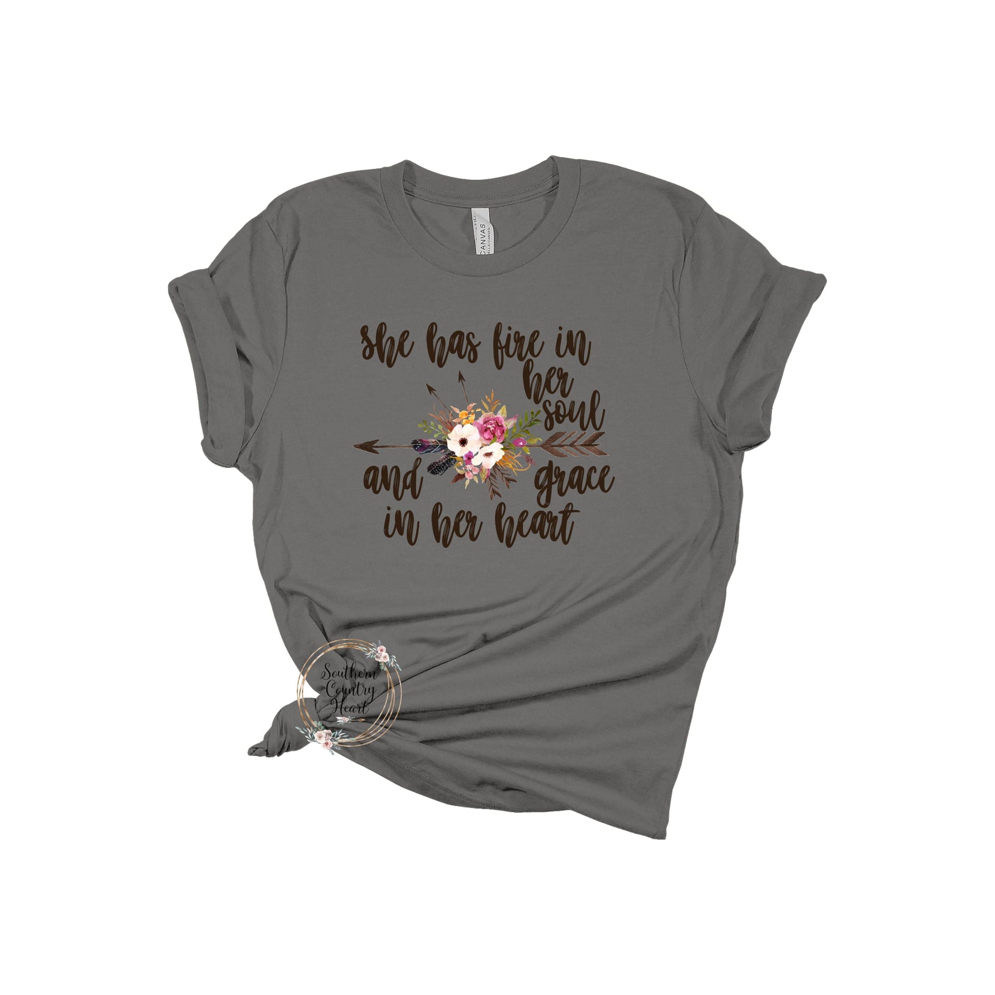 She Has Fire in Her Soul Tee - Shirt - southerncountryheart.com