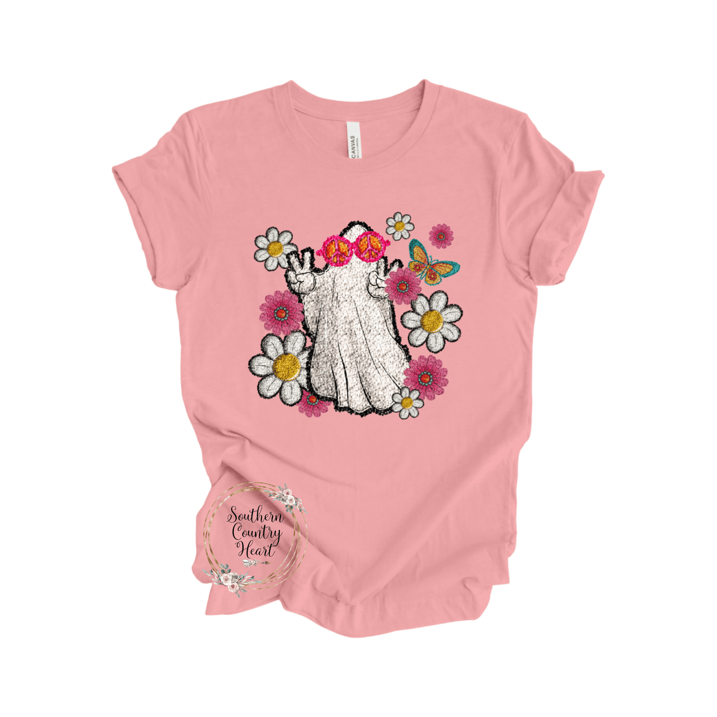 Groovy Ghost Tee - Shirt - southerncountryheart.com