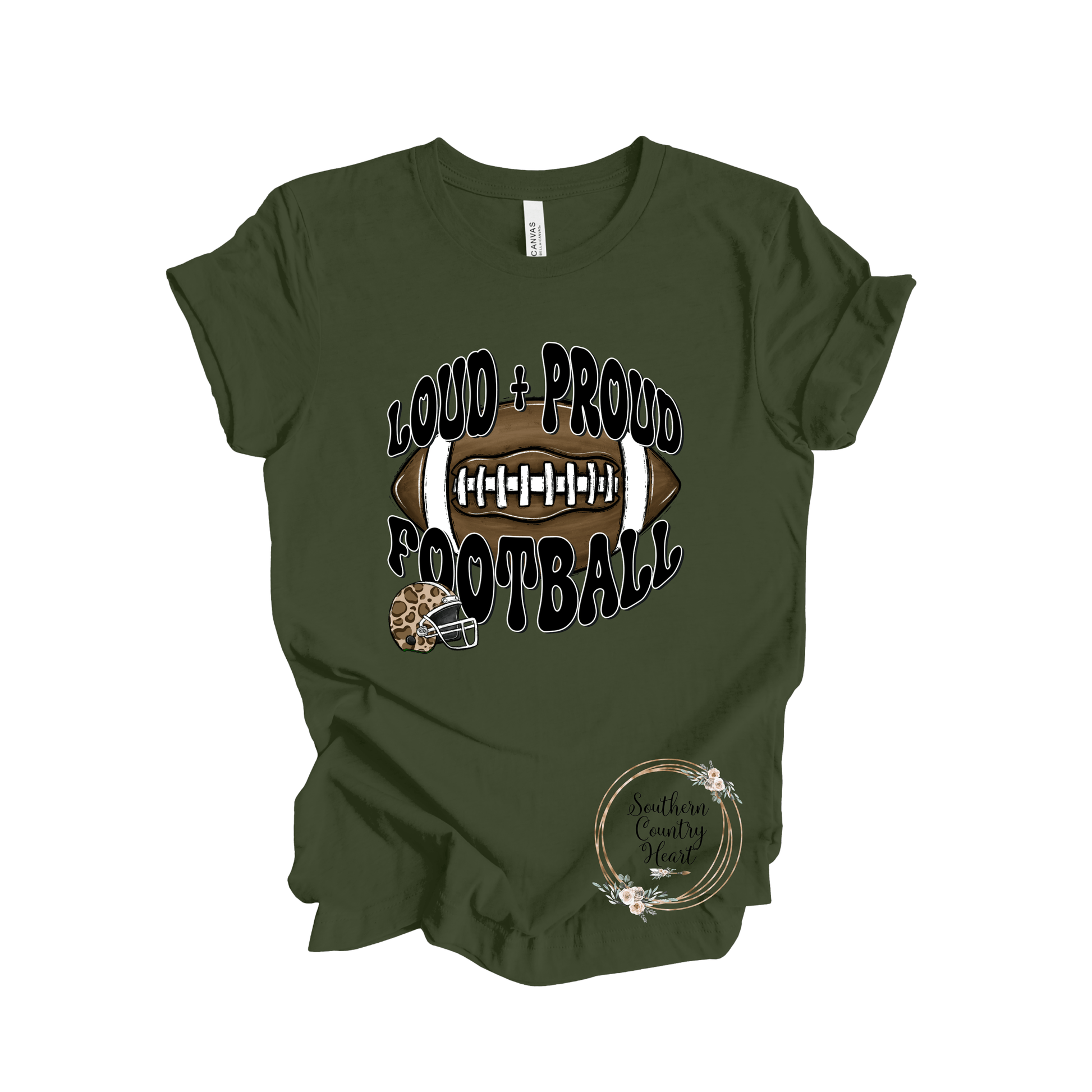 Loud & Proud Football Tee - Shirt - southerncountryheart.com