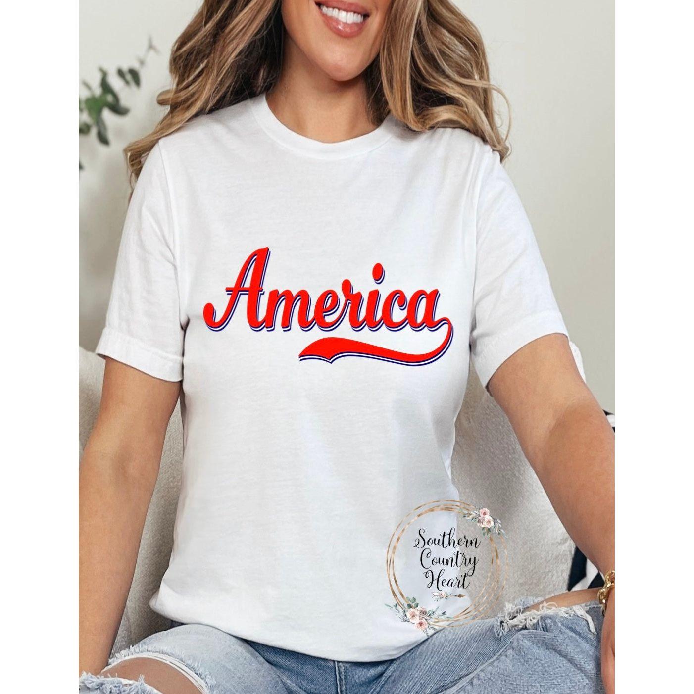 America Tee - Shirt - southerncountryheart.com