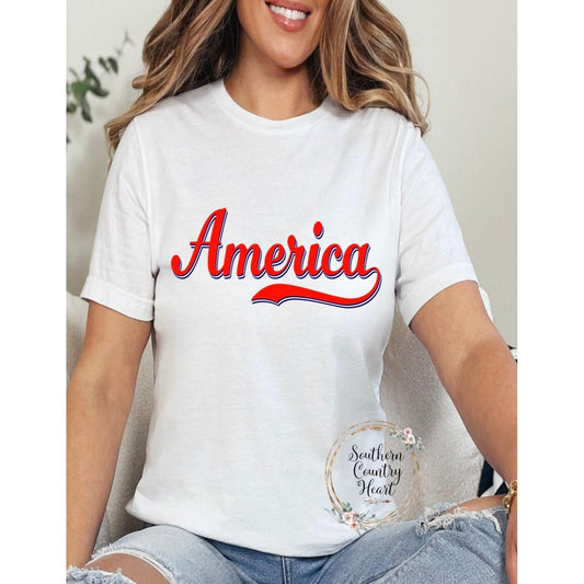 America Tee - Shirt - southerncountryheart.com