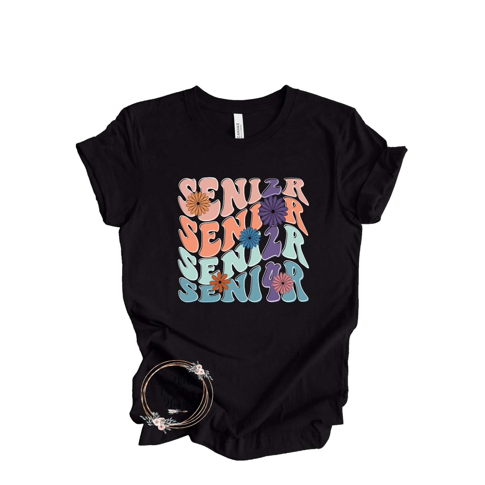 Boho Senior 2024 Colored Tee - Shirt - southerncountryheart.com