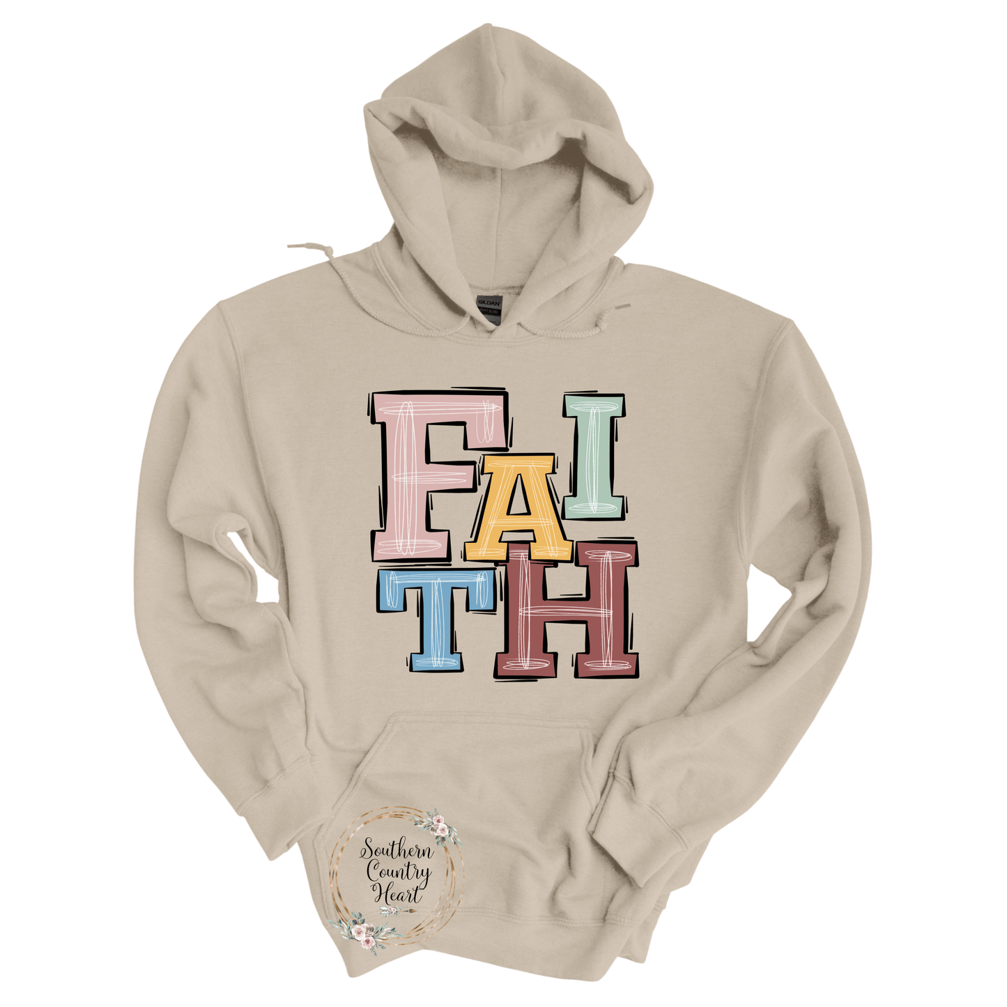 Boho Faith Hoodie - southerncountryheart.com