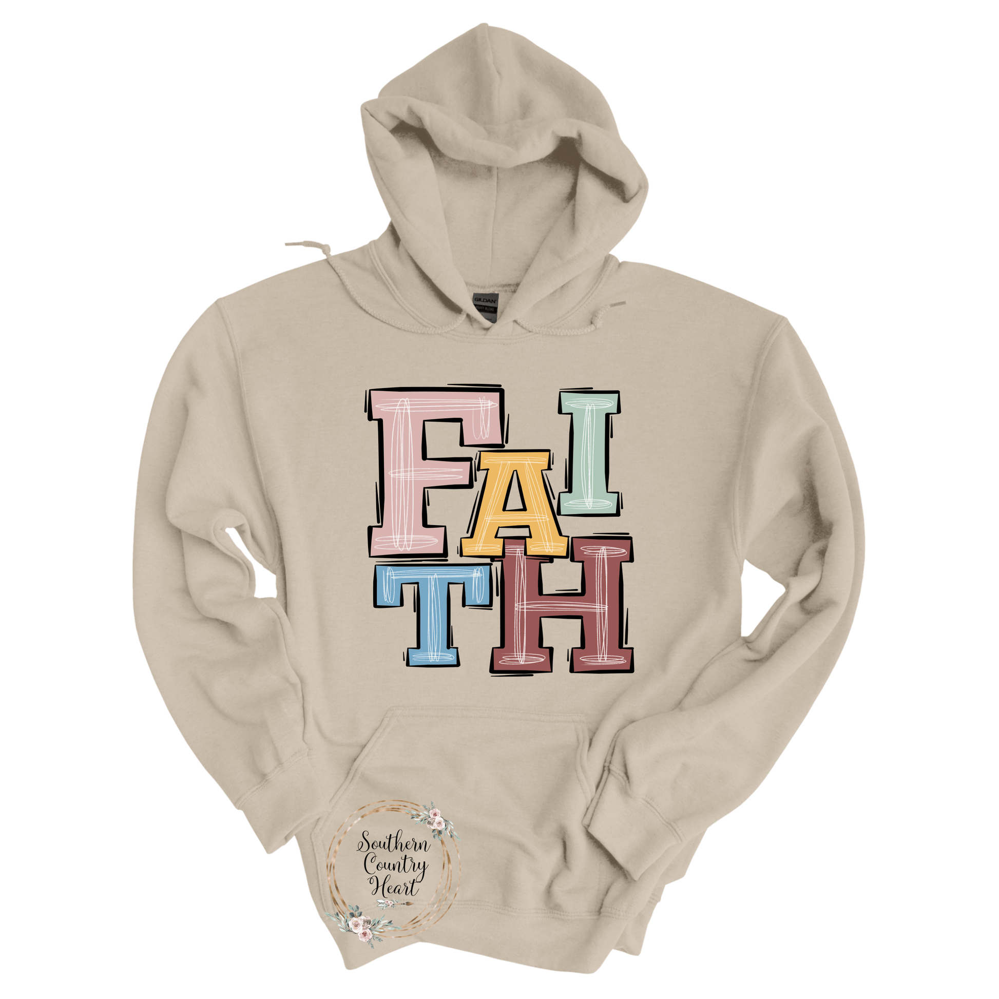 Boho Faith Hoodie - southerncountryheart.com