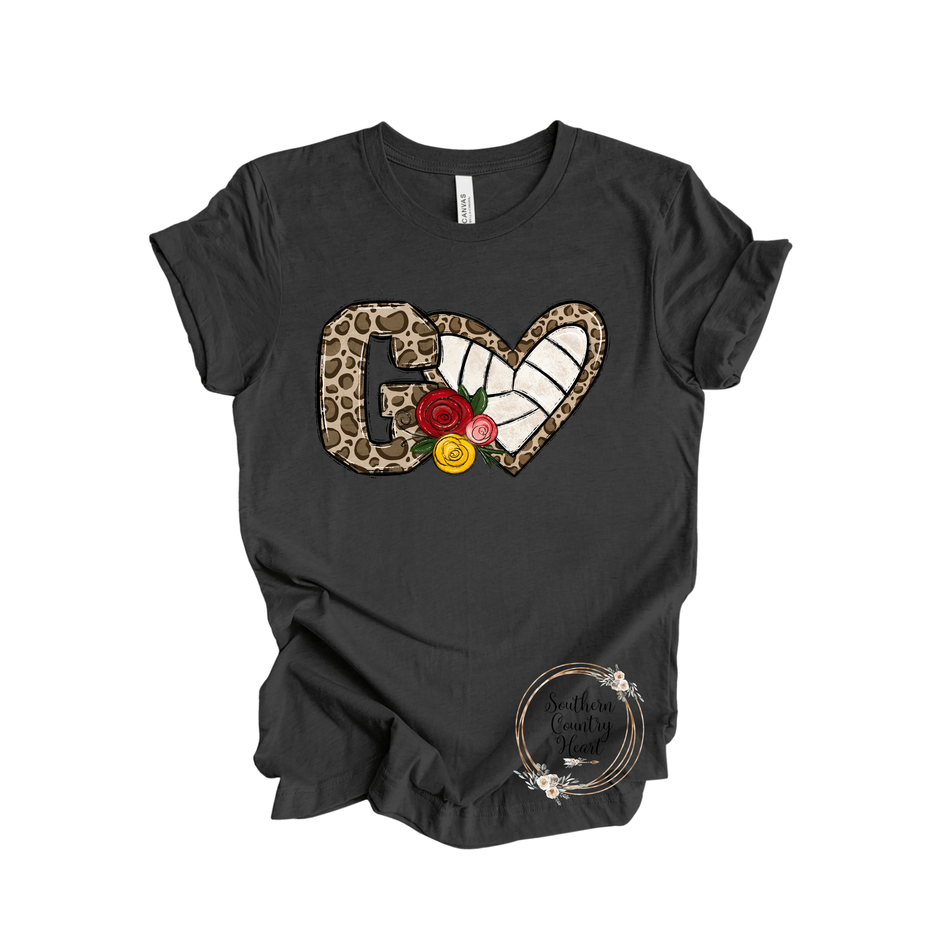 Go Hearts Volleyball Tee - Shirt - southerncountryheart.com