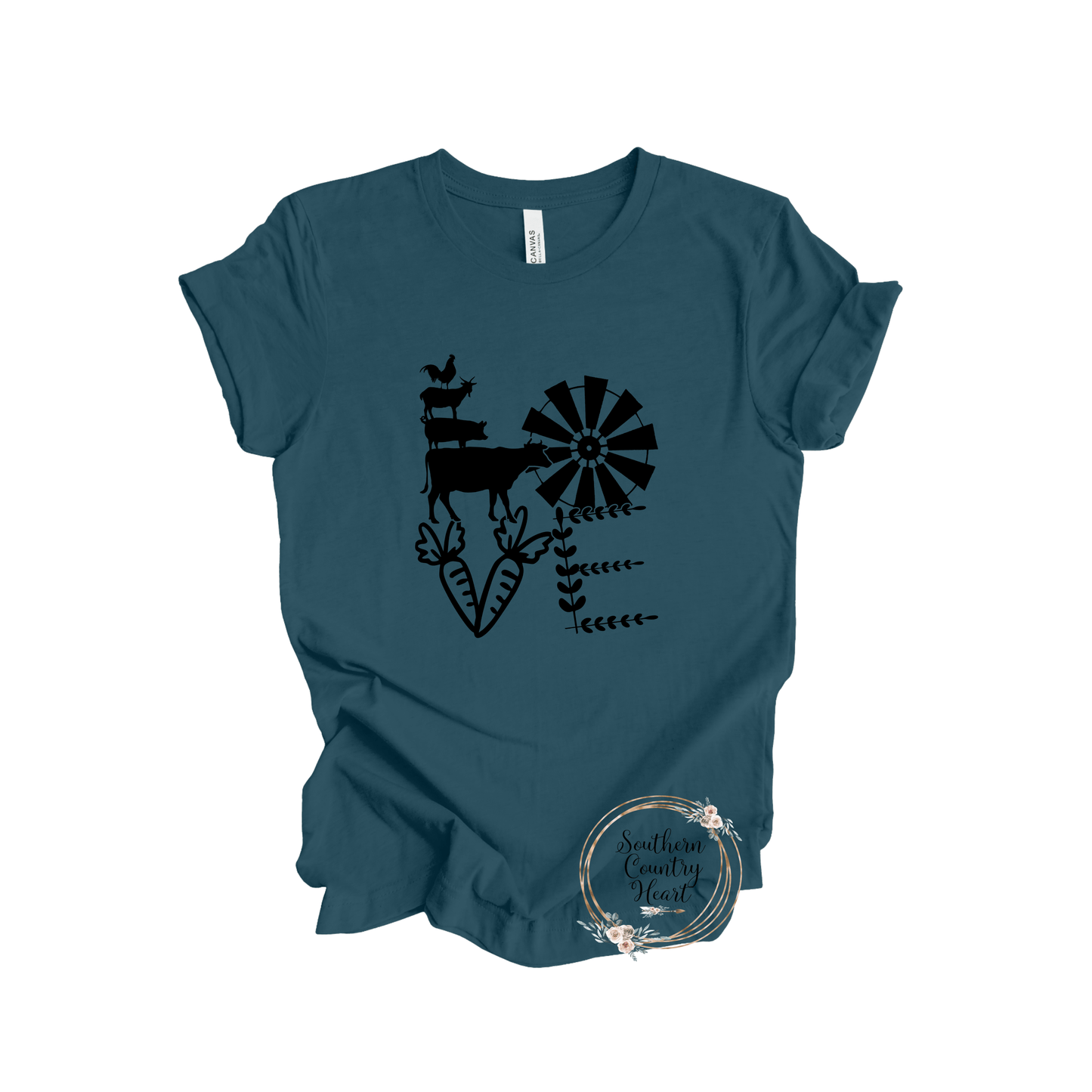Love Farmhouse Tee - Shirt - southerncountryheart.com