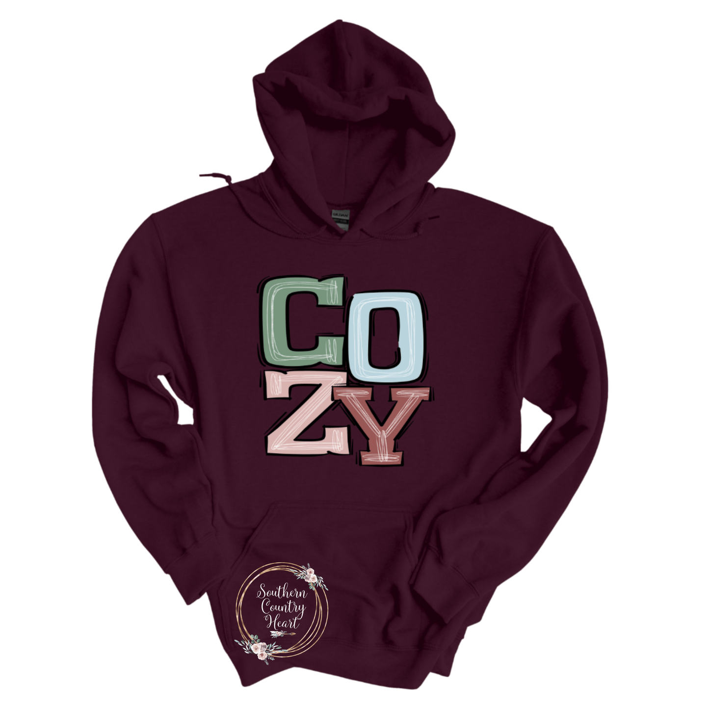 Boho Cozy Hoodie - southerncountryheart.com