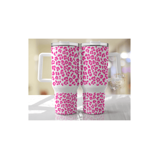 Pink Leopard - 40oz Tumbler - southerncountryheart.com