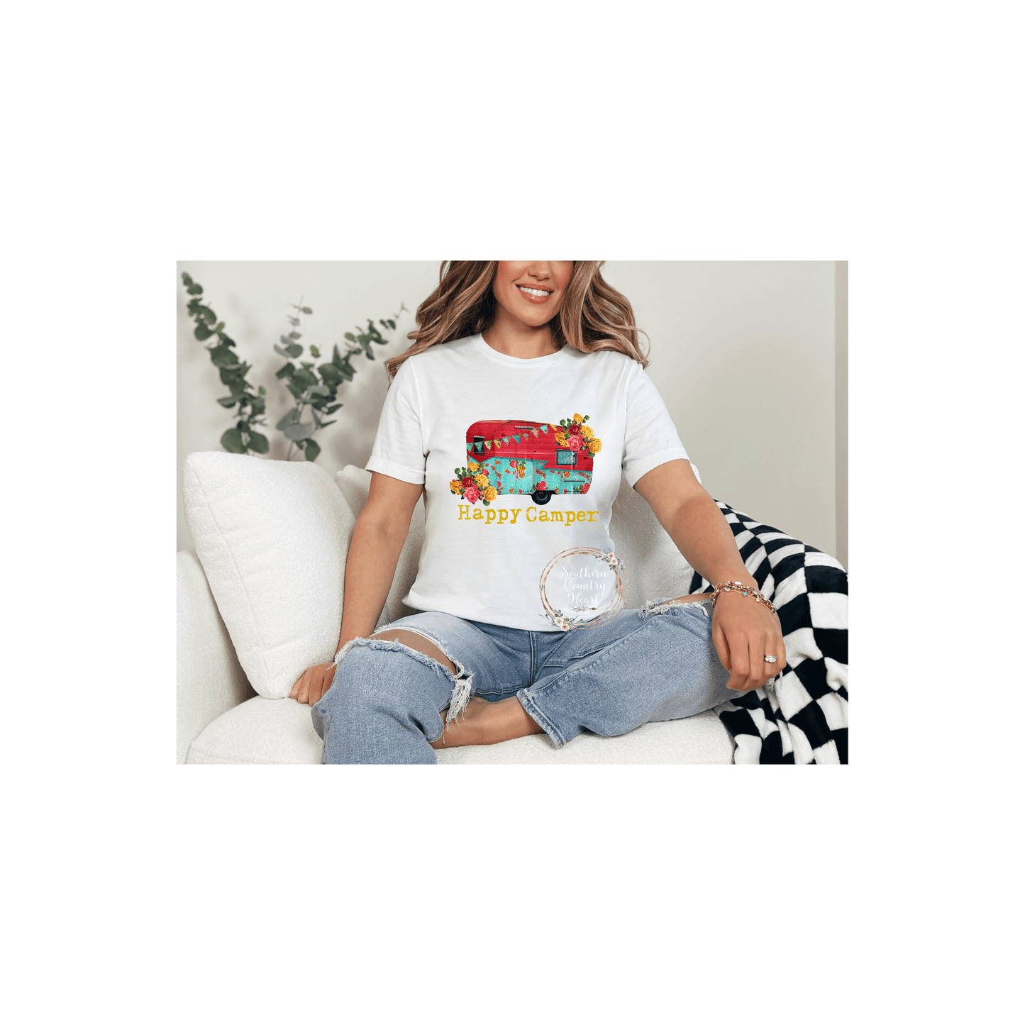 Happy Camper Tee - Shirt - southerncountryheart.com