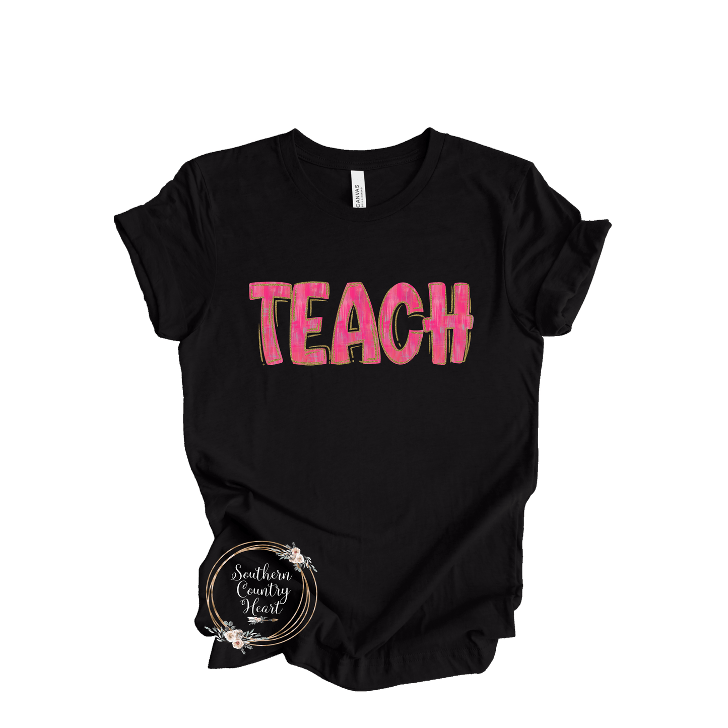 Teach Pink Tee - Shirt - southerncountryheart.com