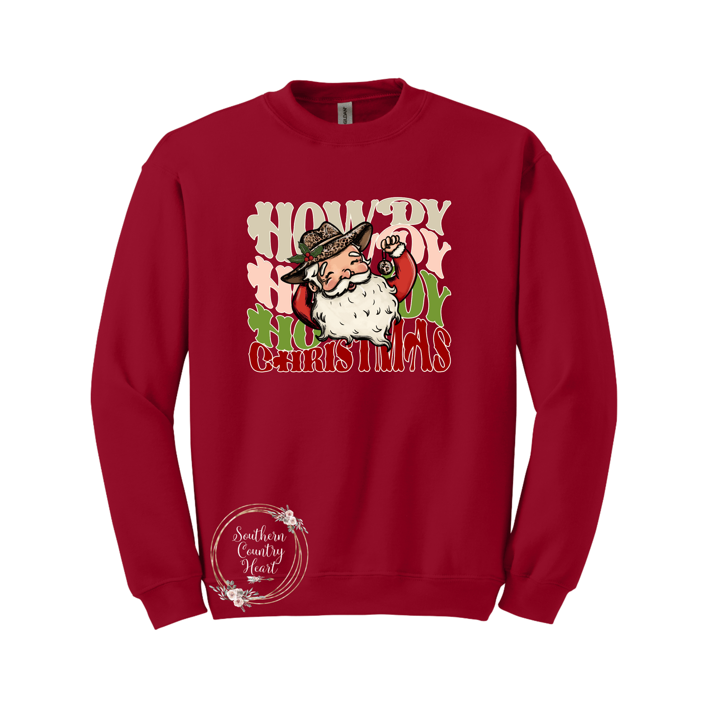 Howdy Howdy Howdy Christmas Sweatshirt - southerncountryheart.com