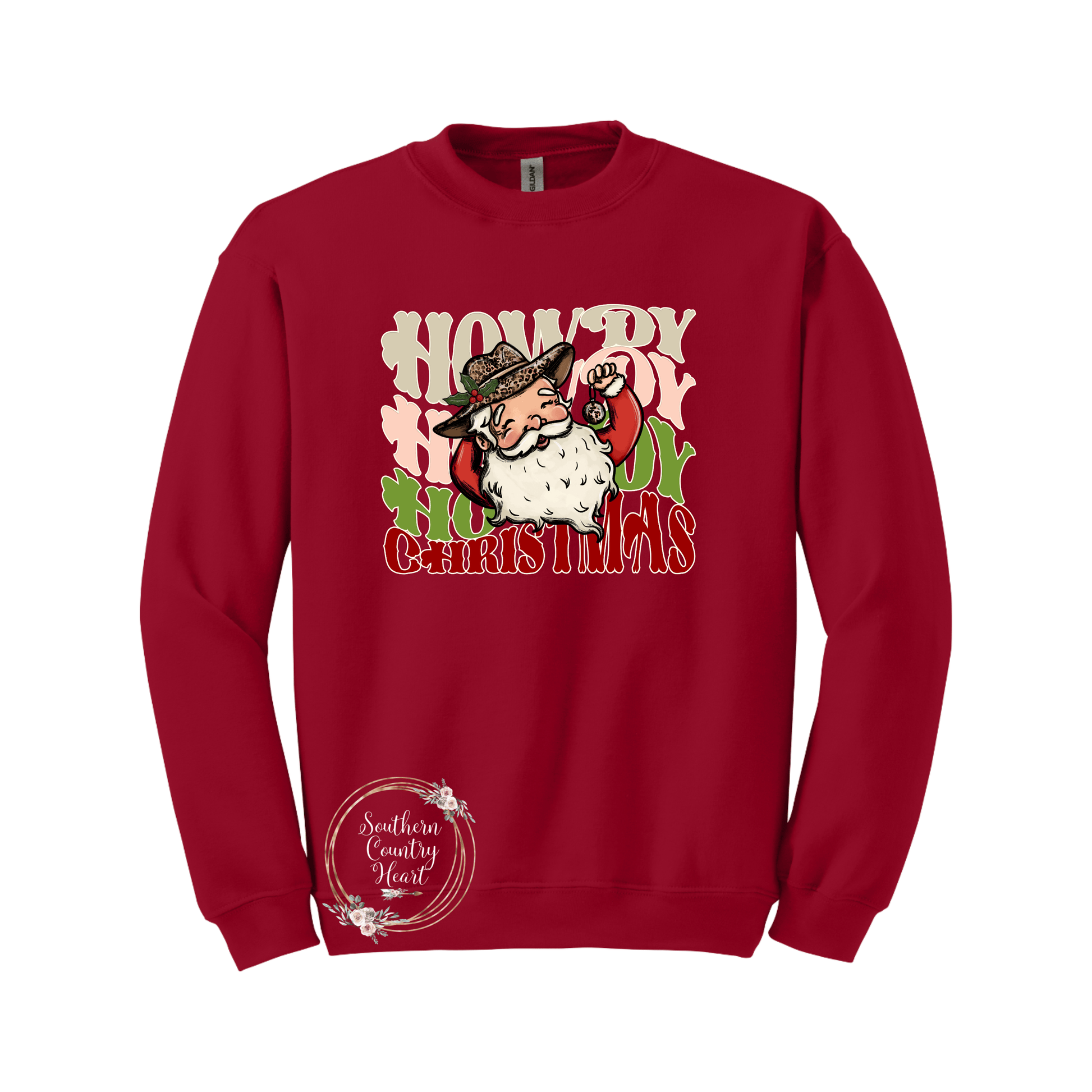 Howdy Howdy Howdy Christmas Sweatshirt - southerncountryheart.com