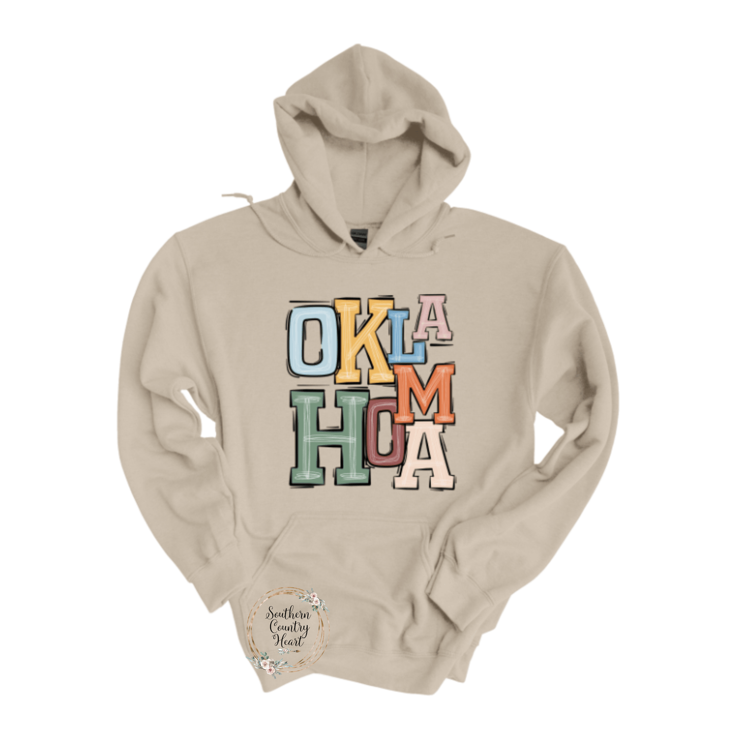 Boho Oklahoma Hoodie - southerncountryheart.com
