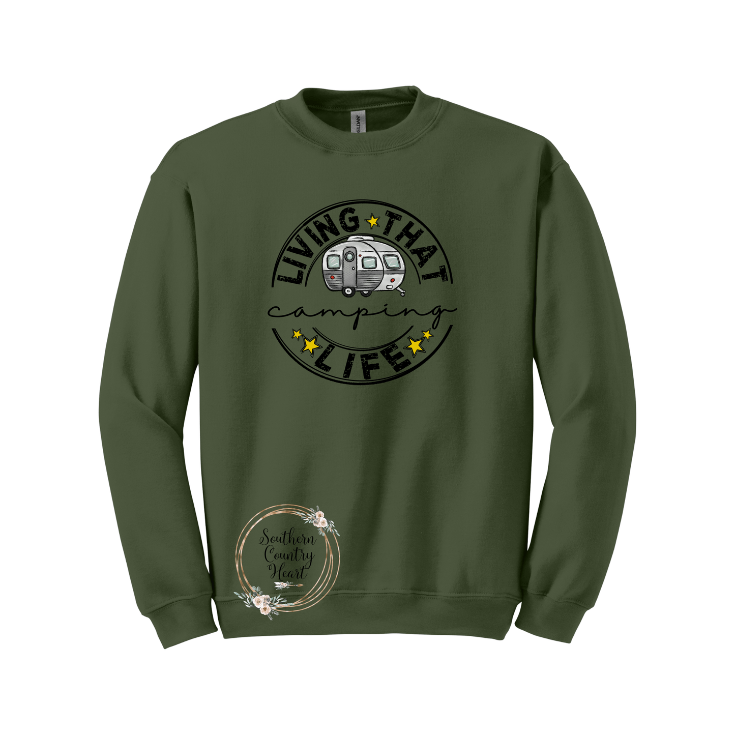 Living That Camping Life Sweatshirt - southerncountryheart.com